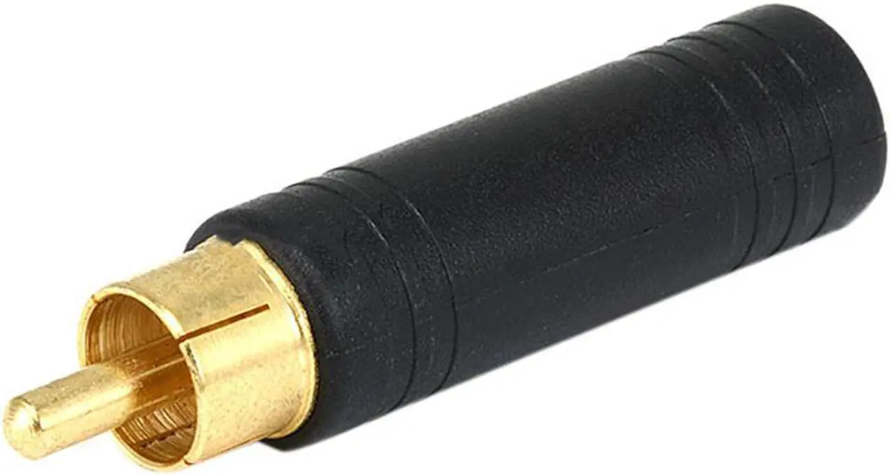 Main image of Monoprice RCA Plug To 6.35mm (1/4 Inch) Mono Jack Adaptor - Gold Plated
