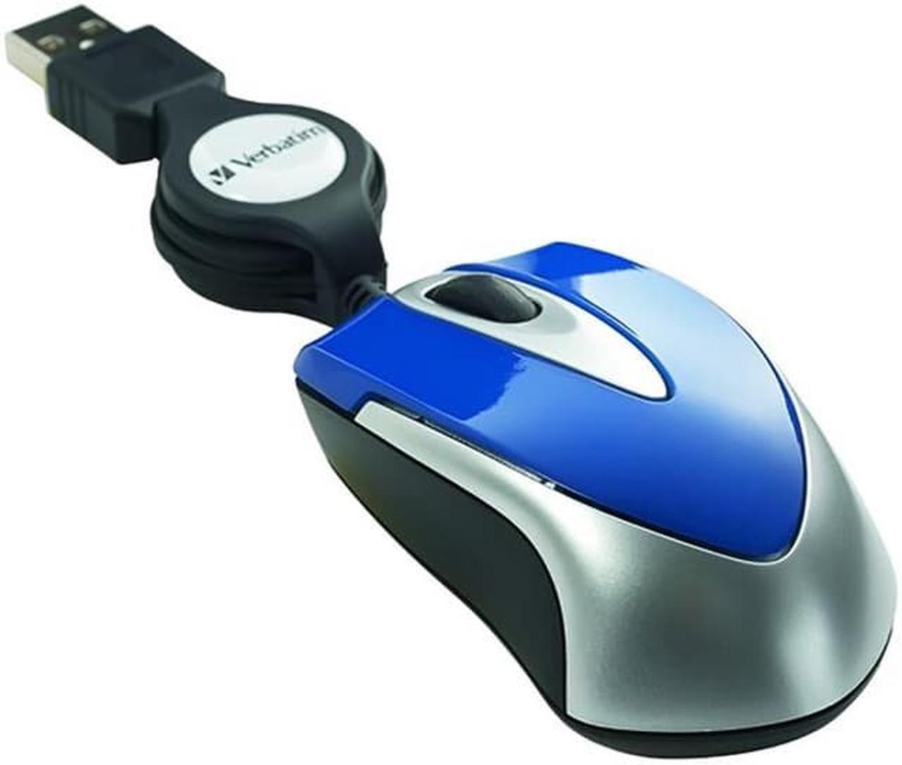 Alt view image 2 of 3 - Mini Optical Travel Mouse, USB, Blue