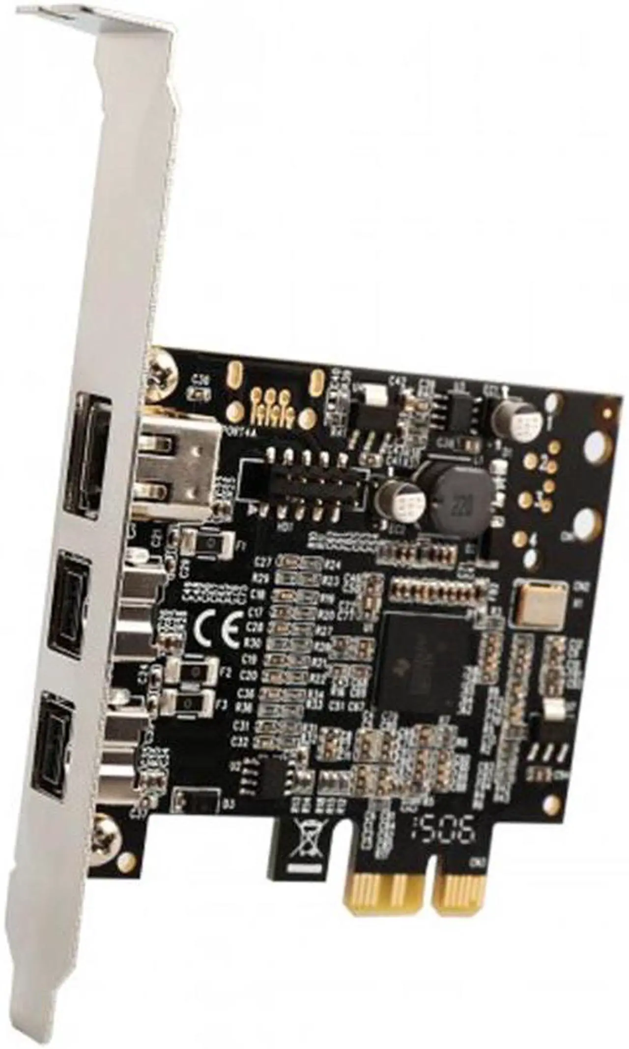 Alt view image 9 of 13 - SYBA Low Profile PCI-Express 1394B/A Firewire Card Model SD-PEX30009