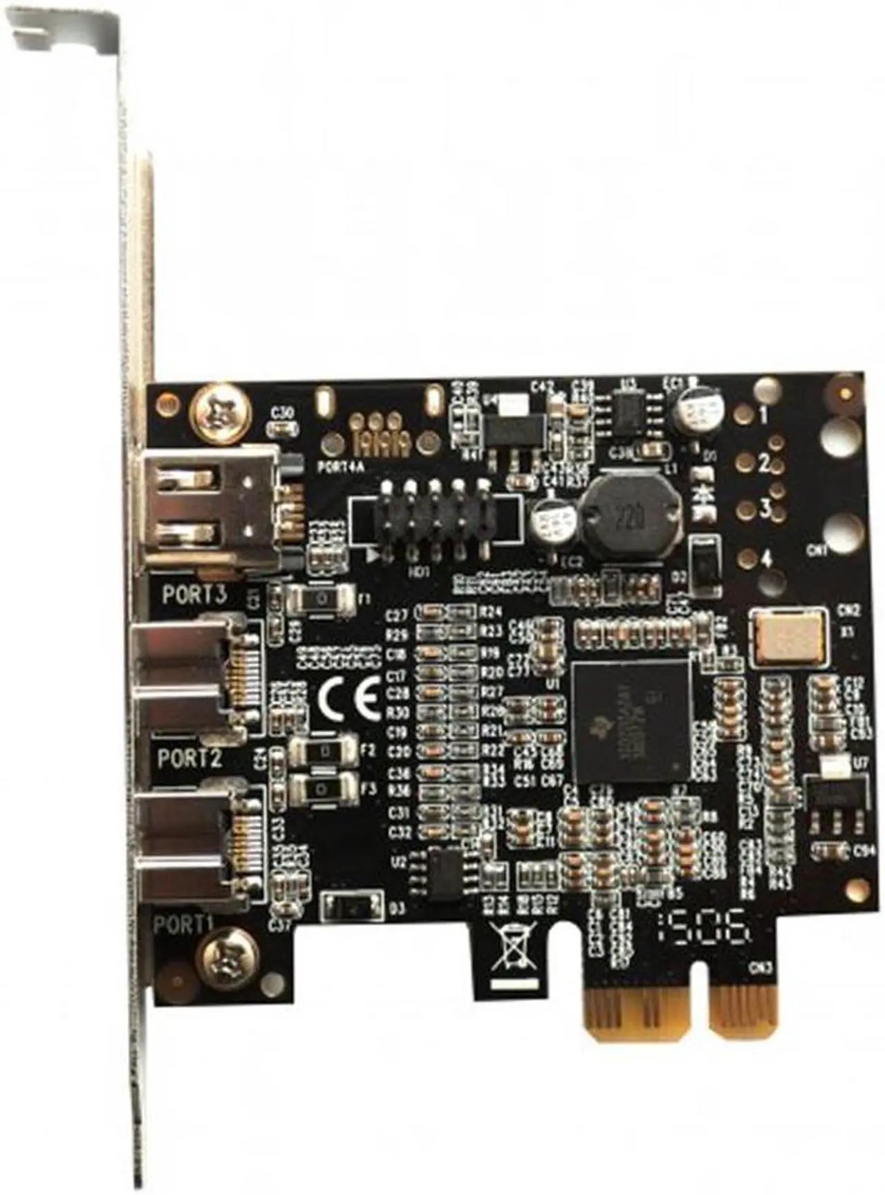 Alt view image 8 of 13 - SYBA Low Profile PCI-Express 1394B/A Firewire Card Model SD-PEX30009