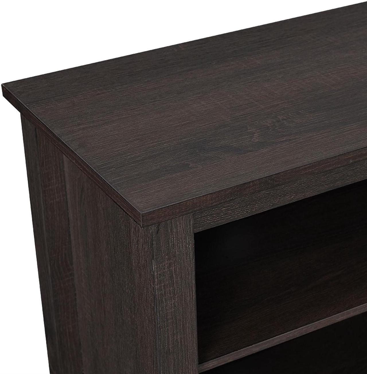 Alt view image 7 of 14 - Walker Edison W70FP18ES 70 x 24 in. Fireplace TV Stand - Espresso