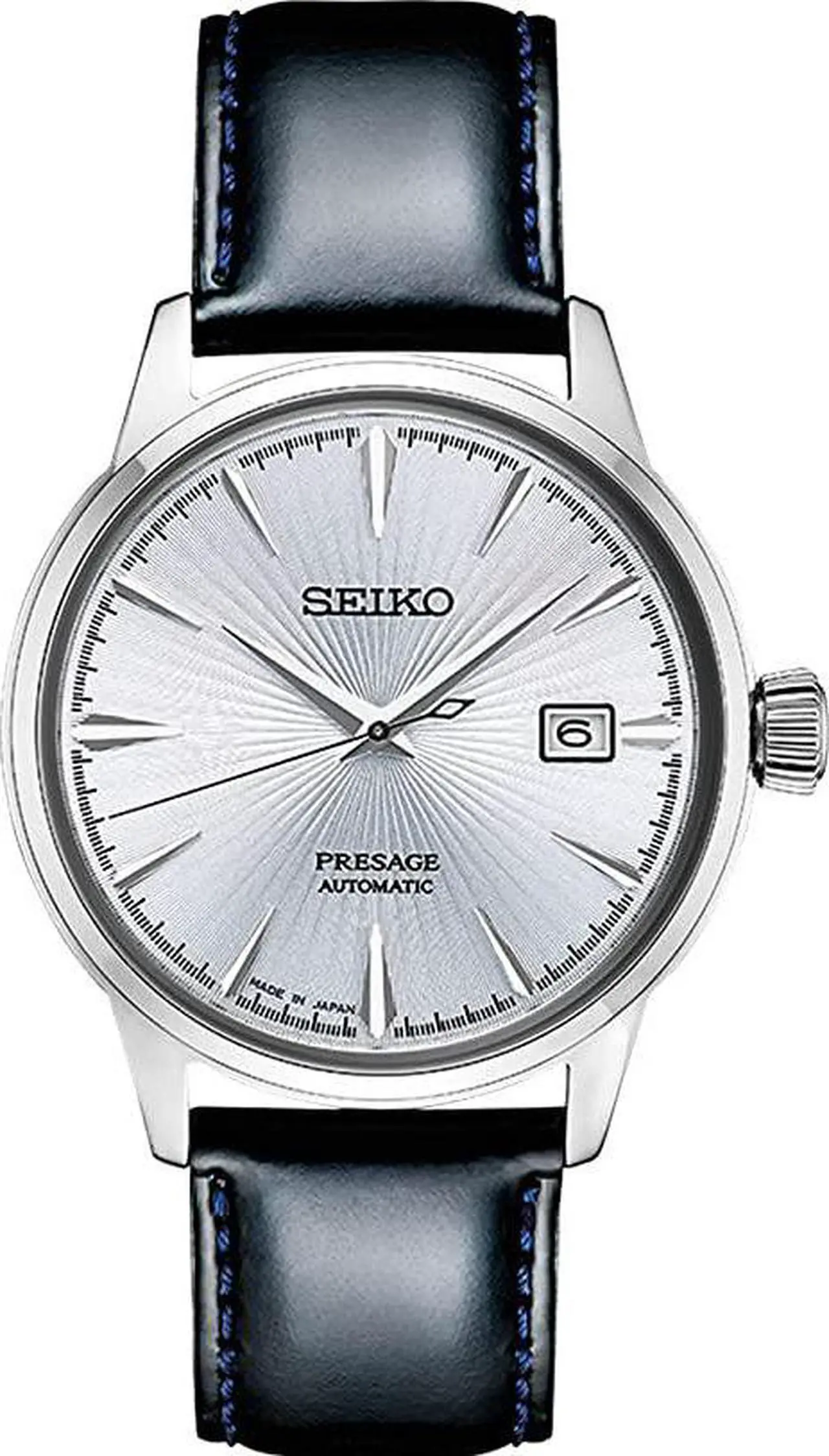 Alt view image 7 of 8 - Seiko Presage Mens Stainless Steel Blue Dial Automatic Watch SRPB43