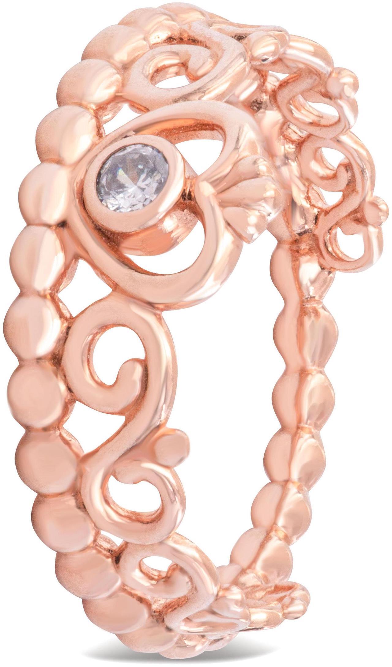 Main image of Pandora My Princess Tiara Ring Rose & Clear CZ