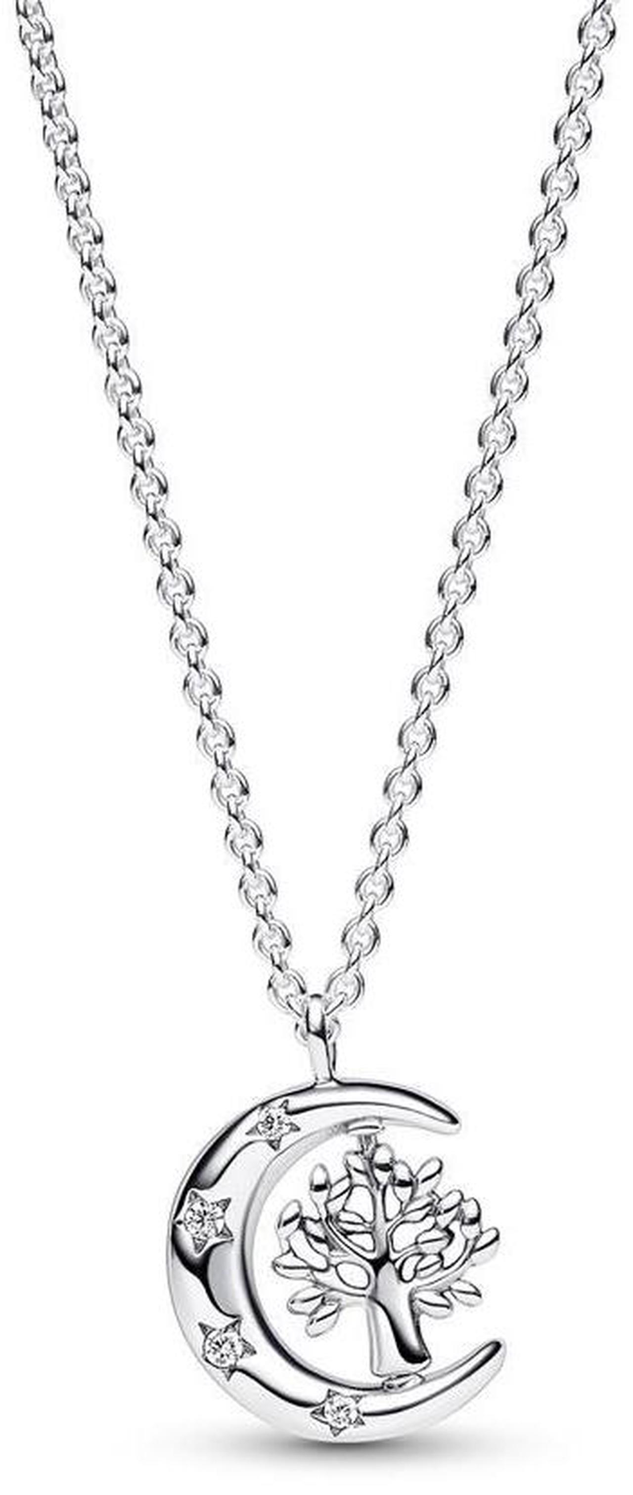 Main image of Pandora Moon & Spinning Tree of Life Pendant Necklace