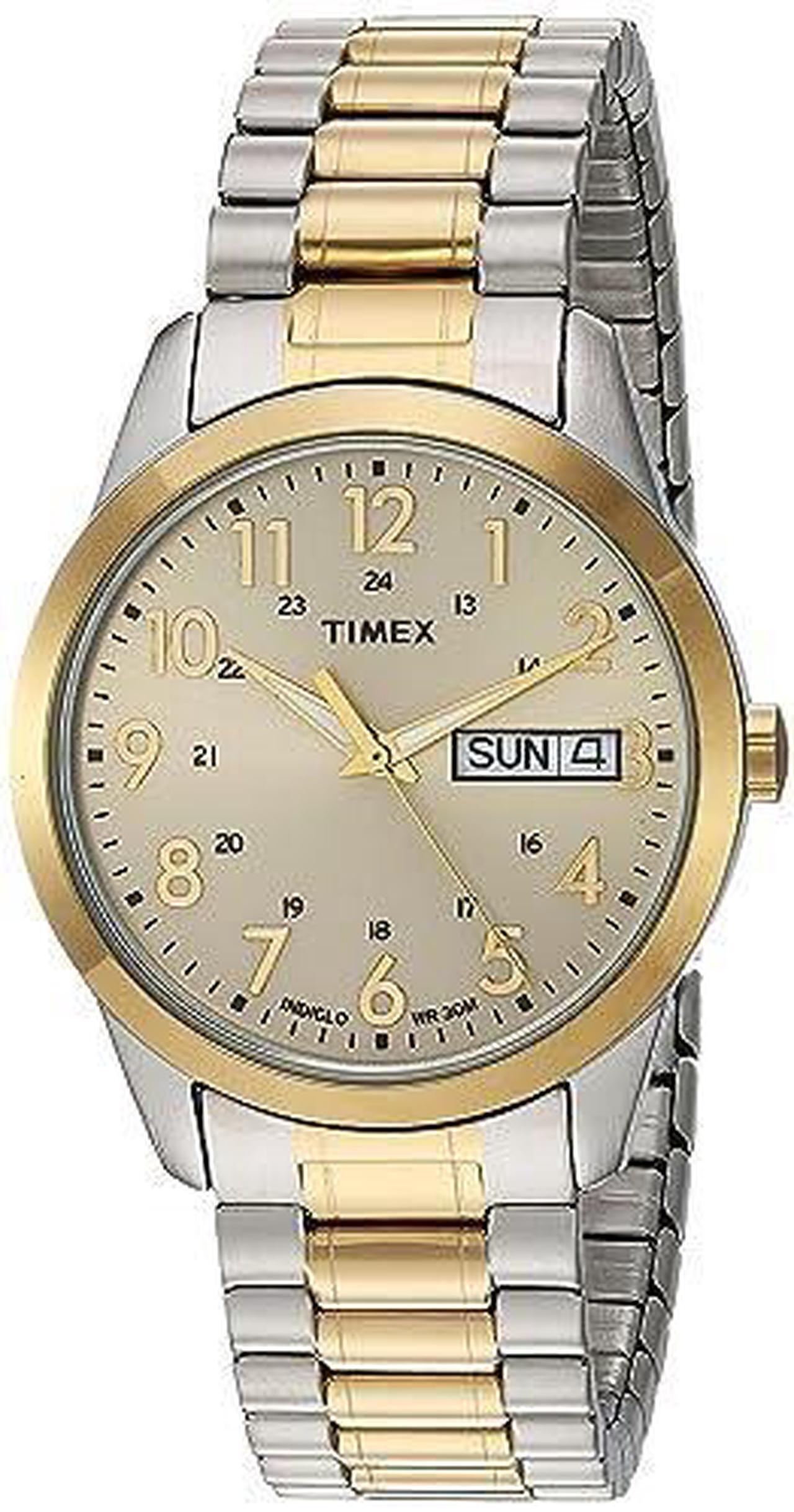 Alt view image 8 of 9 - Men's Timex South Street Sport Two Tone Expansion Band Watch TW2P67400