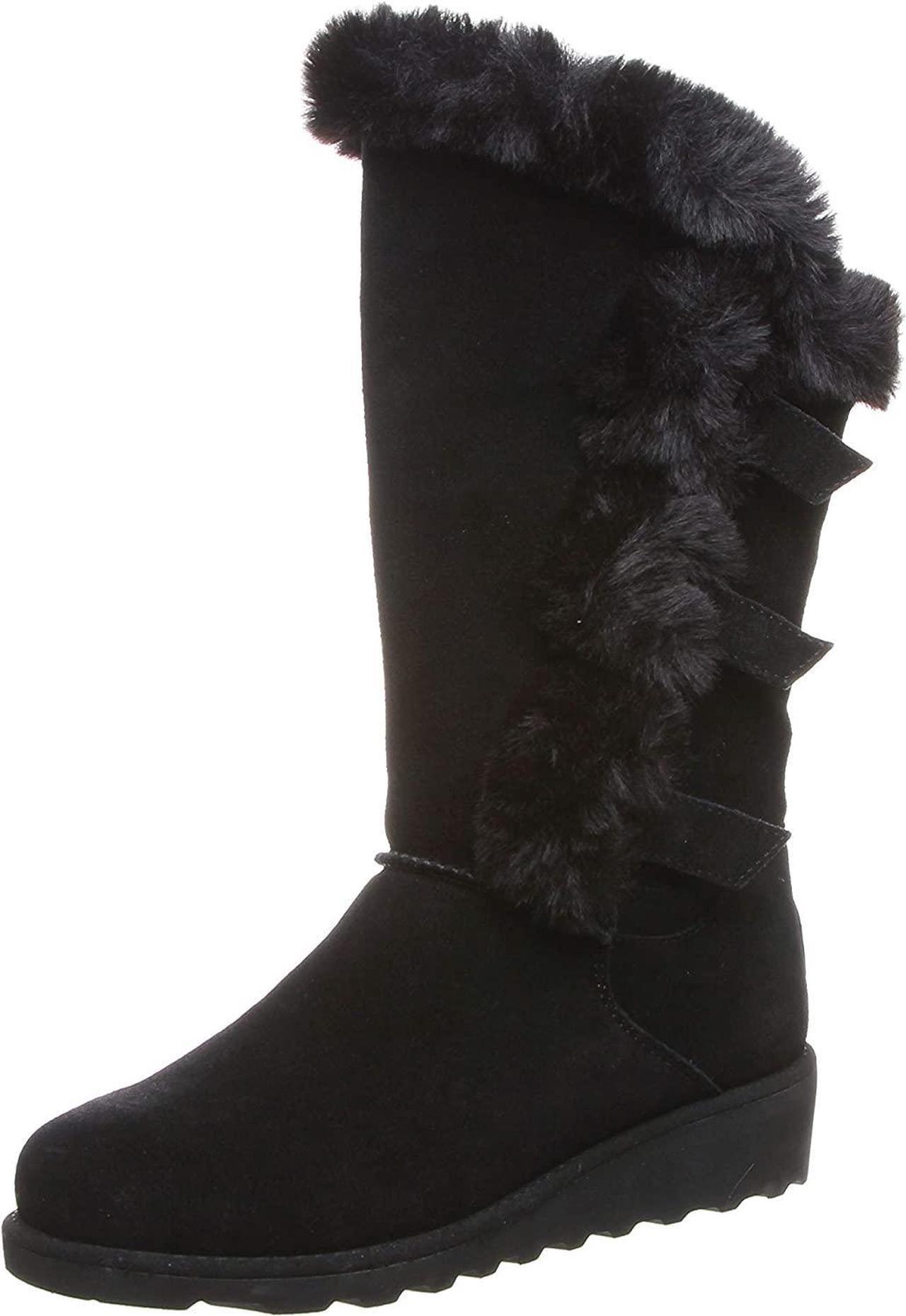 Main image of BEARPAW Womens Genevieve Suede 12 Inch Slip On Boots