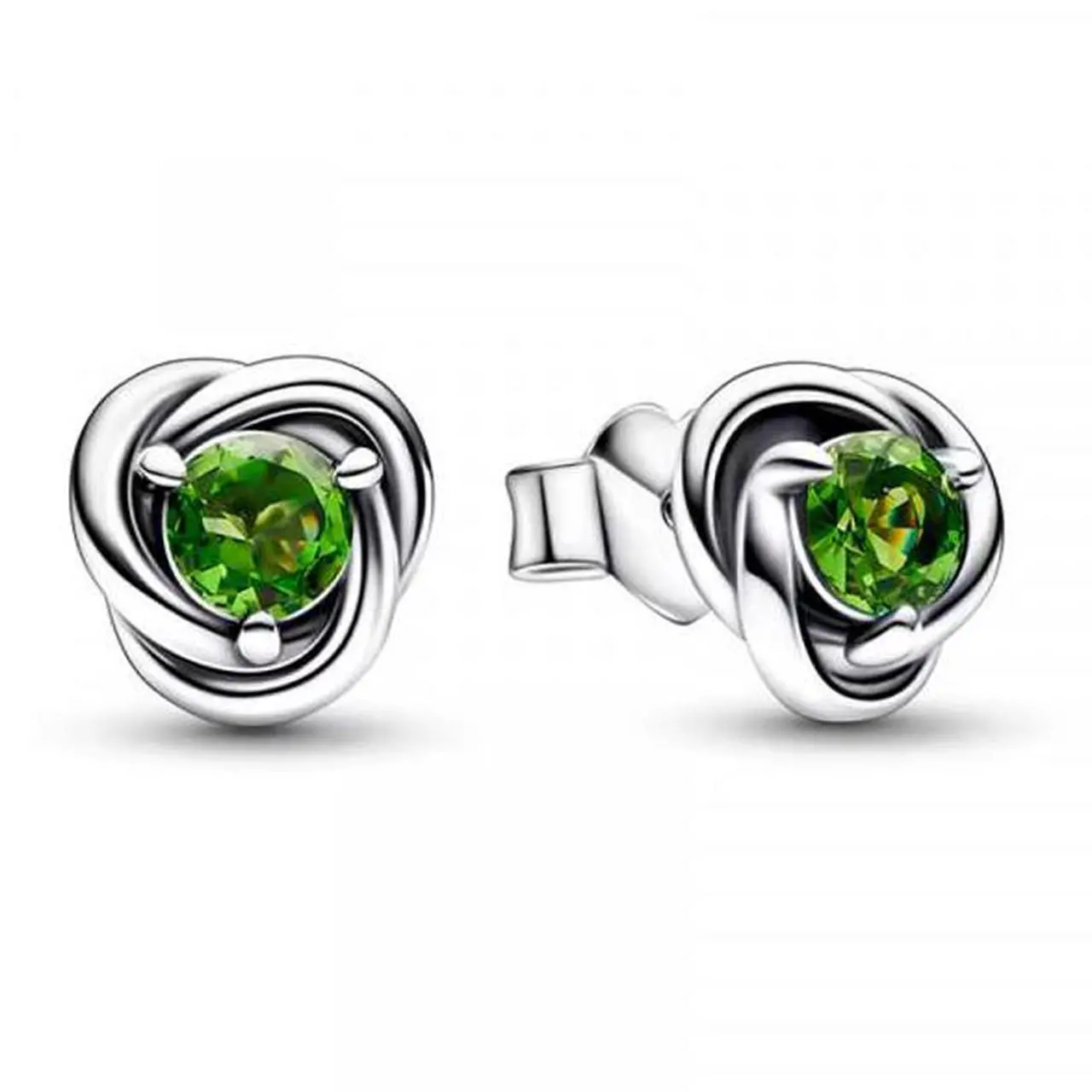 Main image of Pandora August Birthstone Eternity Circle Stud Earrings