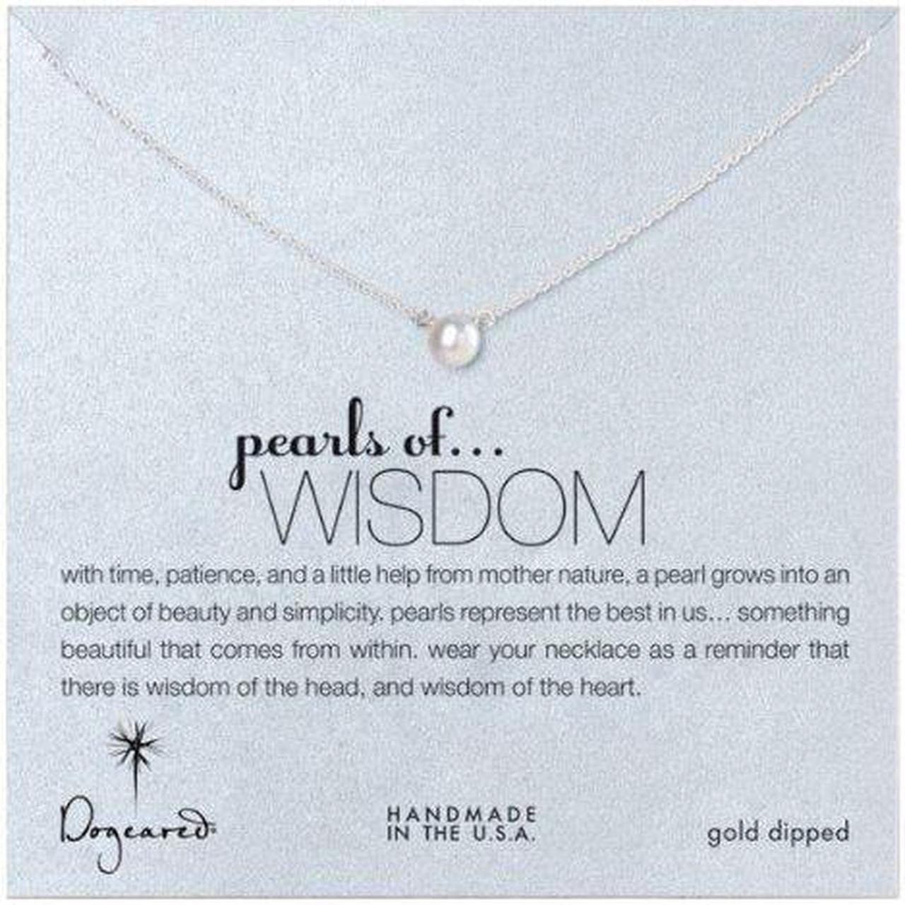 Main image of Dogeared PS1021 Pearls of Wisdom White Pearl Sterling Silver Necklace