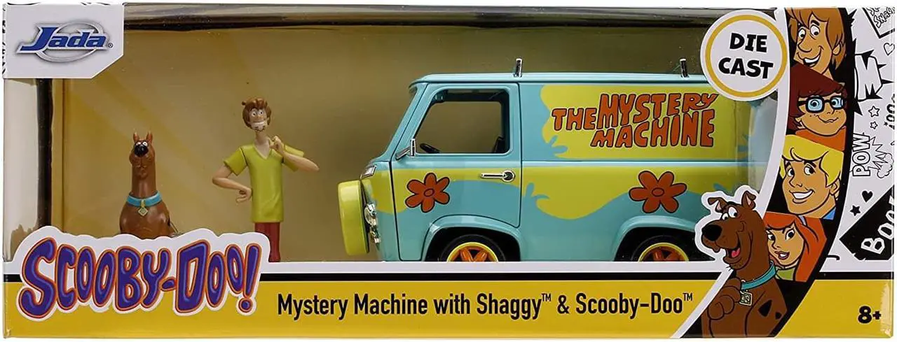 Alt view image 5 of 8 - The Mystery Machine with Shaggy and Scooby-Doo Figurines "Scooby-Doo!" 1/24 Diecast Model Car by Jada