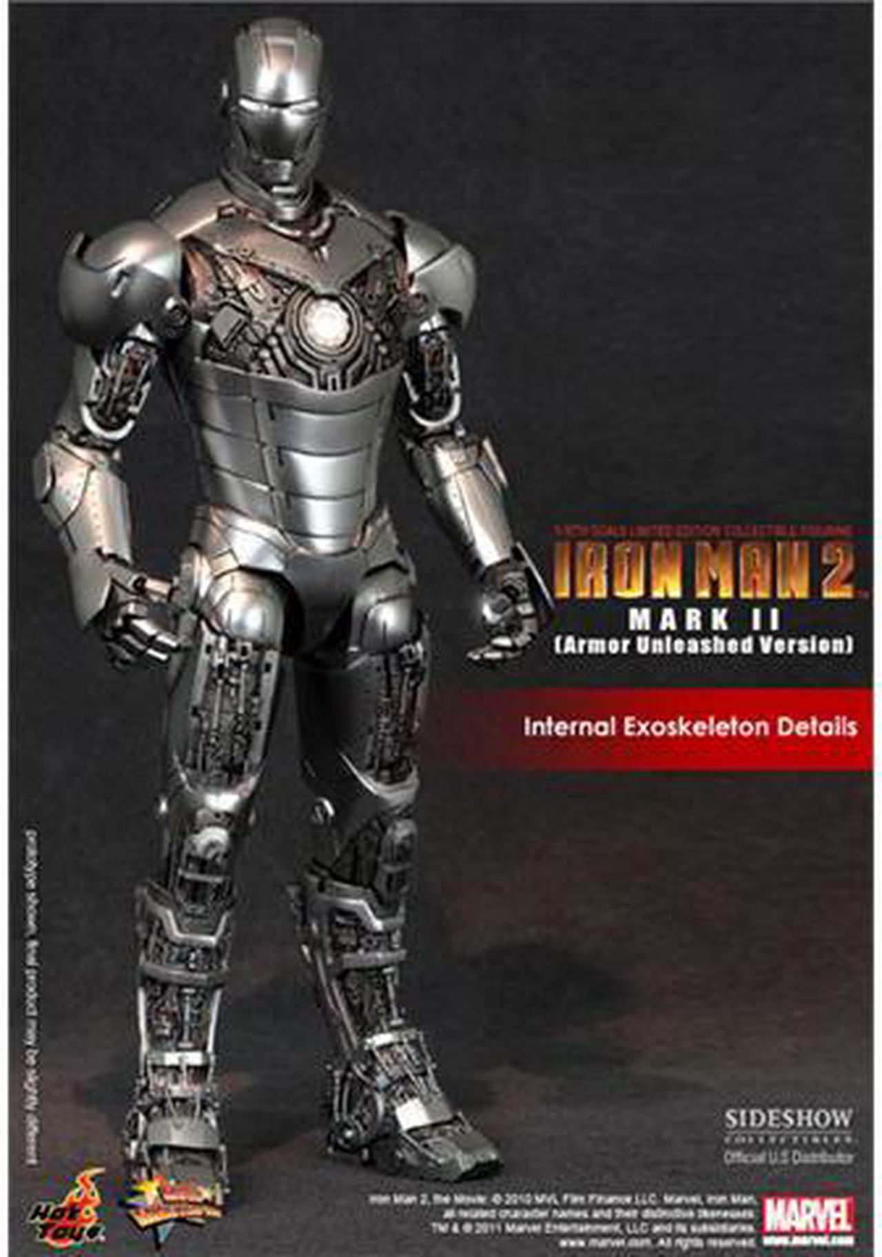 Iron Man Mark II Armor Unleashed Version 1:6 Scale Figure By Hot Toys