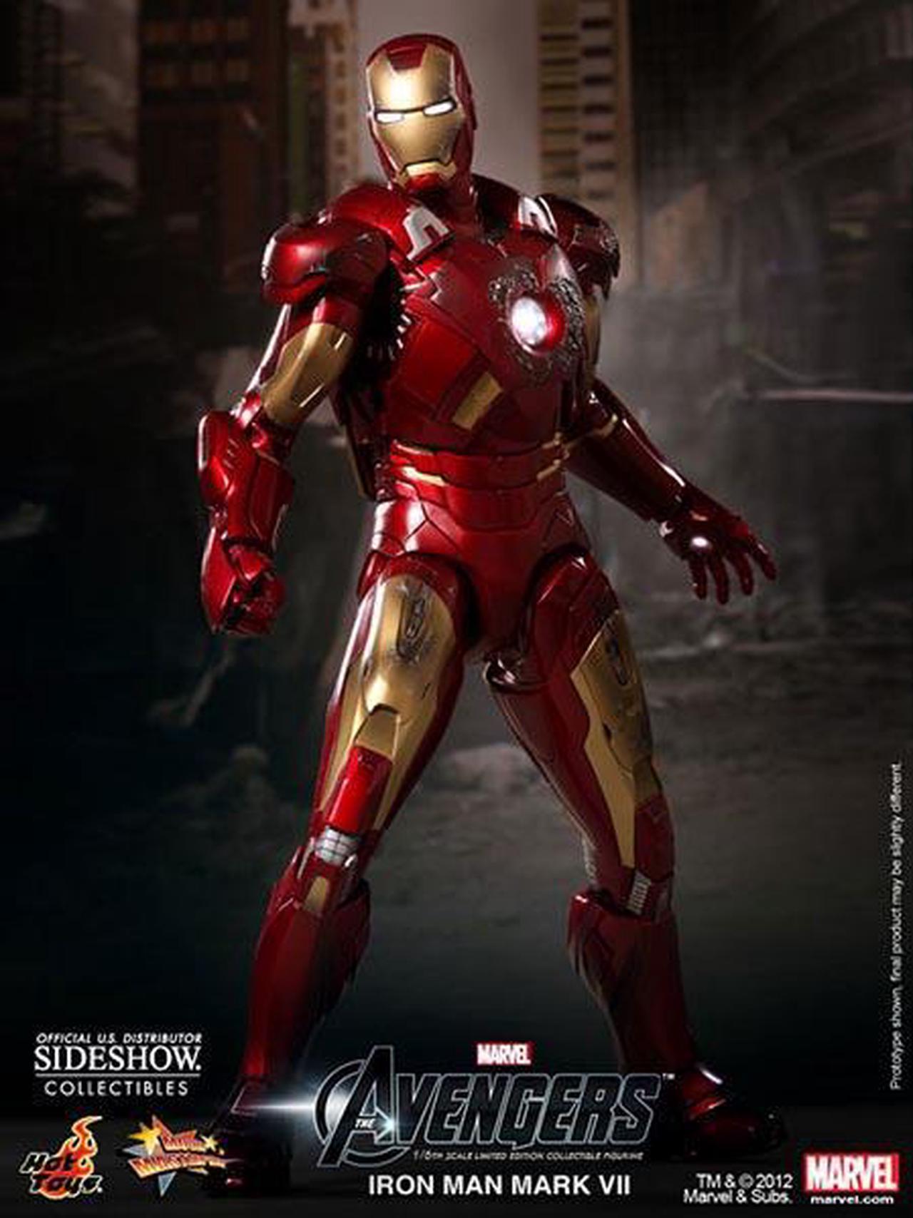 Iron Man Mark VII The Avengers 1:6 Scale 12" Figure By Hot Toys