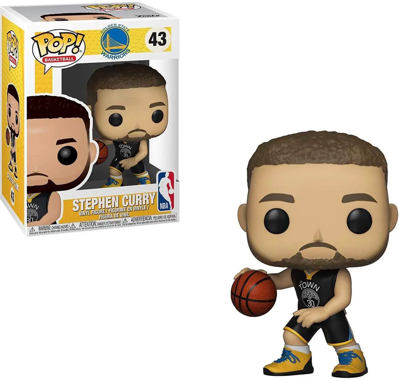 Main image of Golden State Warriors NBA Funko POP Vinyl Figure - Stephen Curry