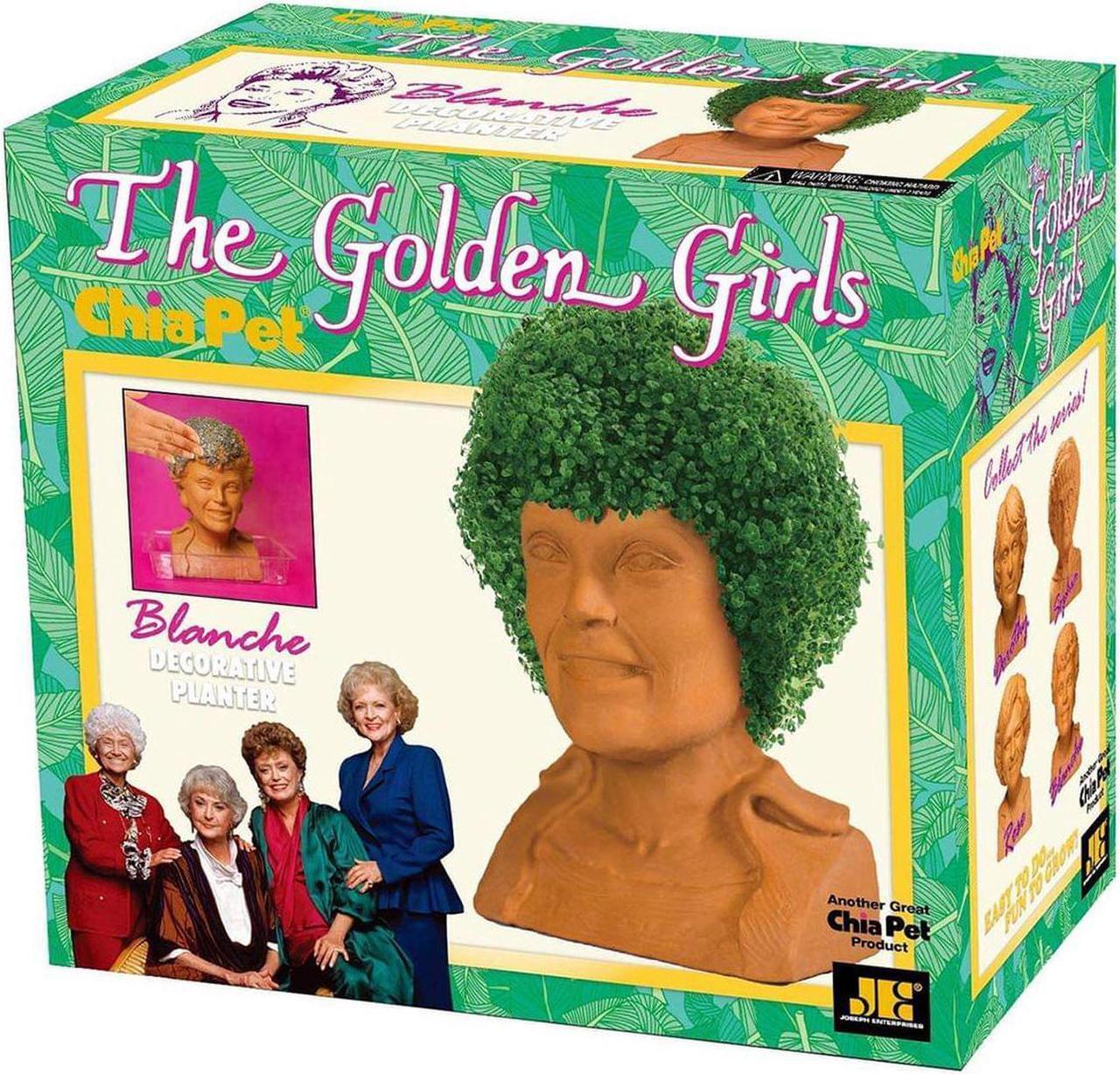 Alt view image 2 of 9 - Golden Girls Chia Pet Blanche Decorative Pottery Planter