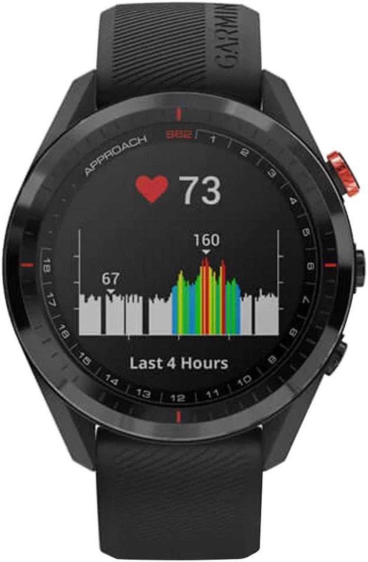 Alt view image 6 of 20 - Garmin Approach S62, Premium Golf GPS Watch,  Black Ceramic Bezel/Black Silicone Band  (010-02200-00)