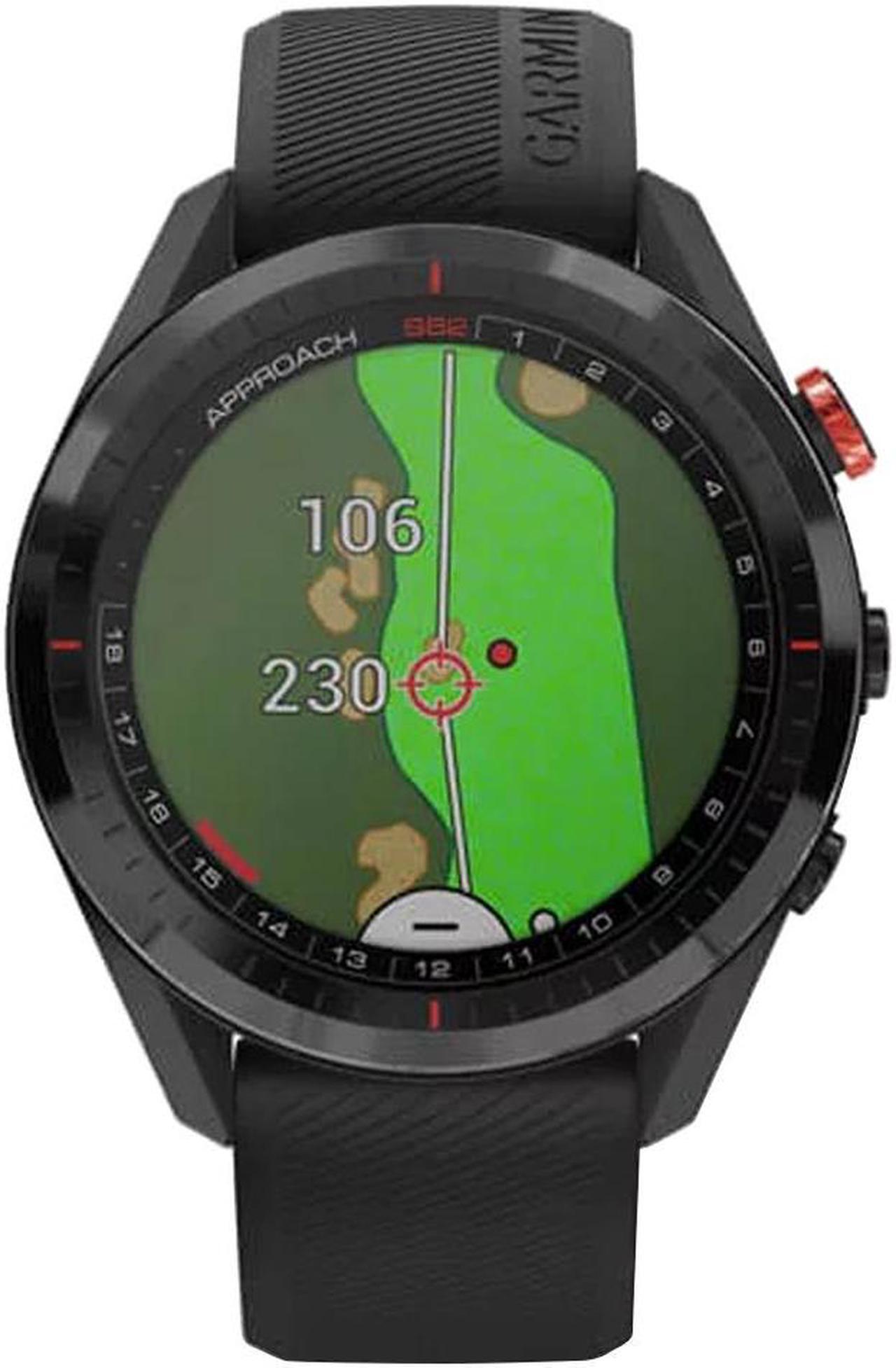 Alt view image 4 of 20 - Garmin Approach S62, Premium Golf GPS Watch,  Black Ceramic Bezel/Black Silicone Band  (010-02200-00)