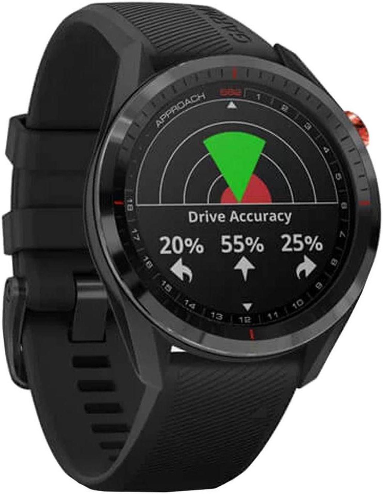 Alt view image 3 of 20 - Garmin Approach S62, Premium Golf GPS Watch,  Black Ceramic Bezel/Black Silicone Band  (010-02200-00)