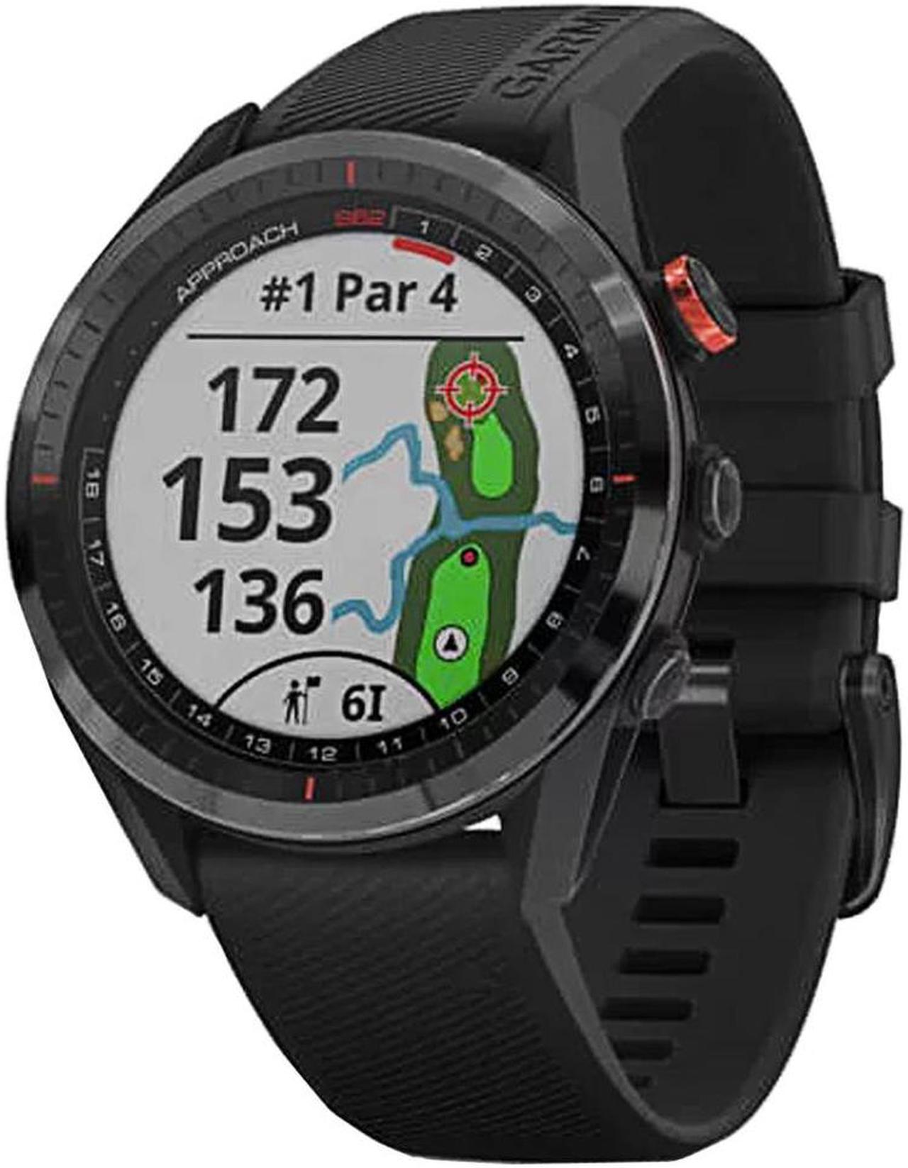 Alt view image 2 of 20 - Garmin Approach S62, Premium Golf GPS Watch,  Black Ceramic Bezel/Black Silicone Band  (010-02200-00)