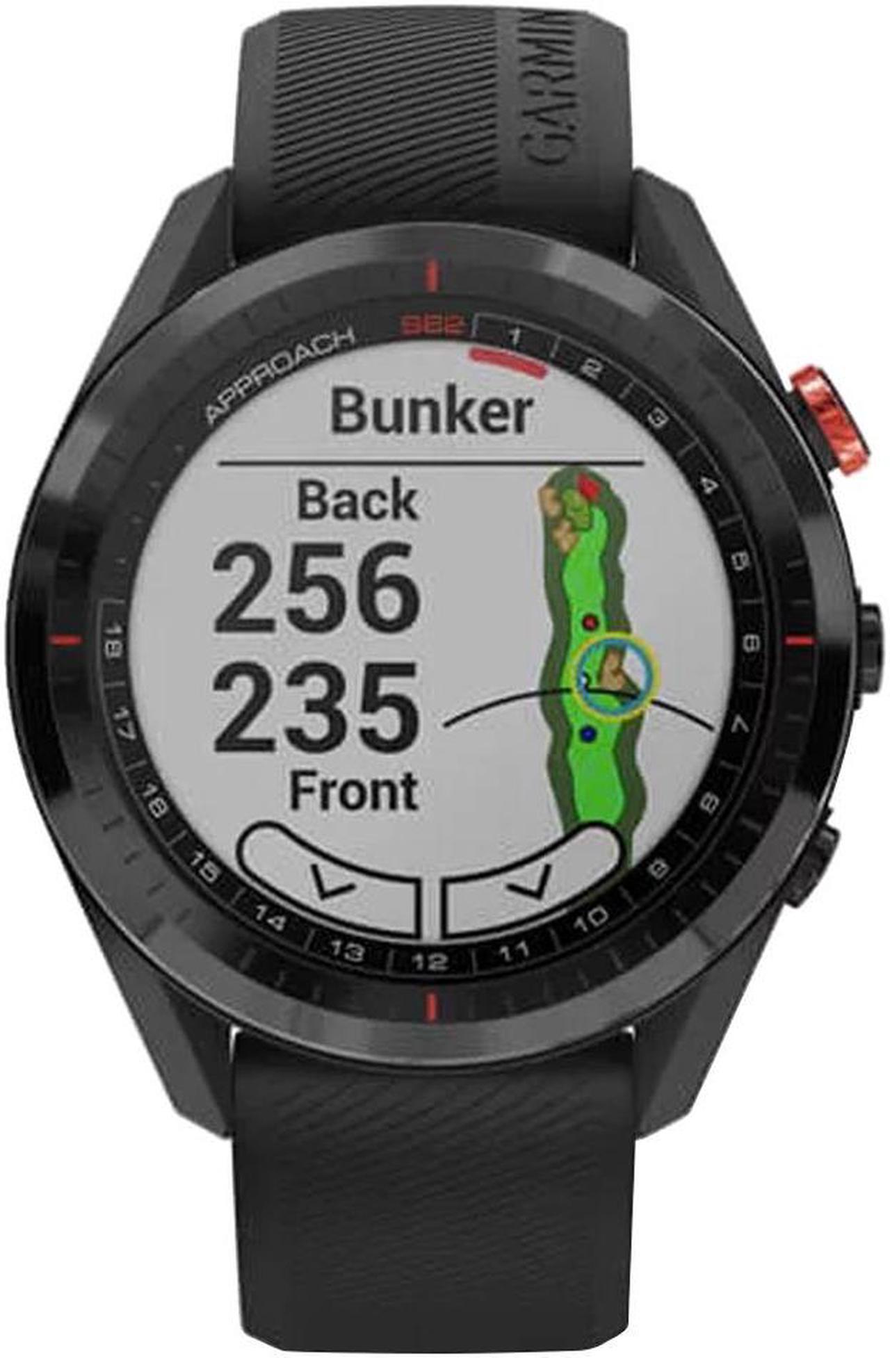 Alt view image 5 of 20 - Garmin Approach S62, Premium Golf GPS Watch,  Black Ceramic Bezel/Black Silicone Band  (010-02200-00)