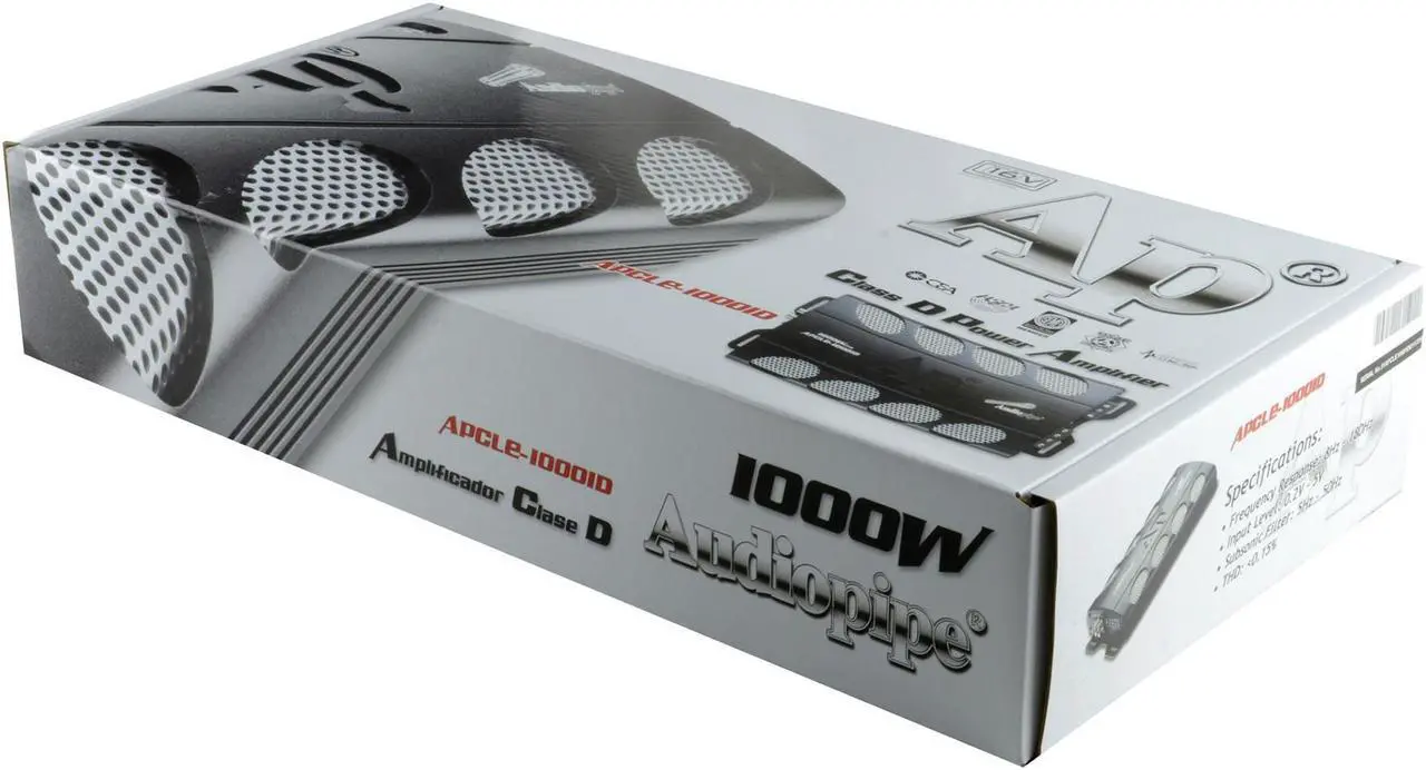 Alt view image 10 of 12 - Audiopipe APCLE10001D Audiopipe Class D Power Amplifier 1000w