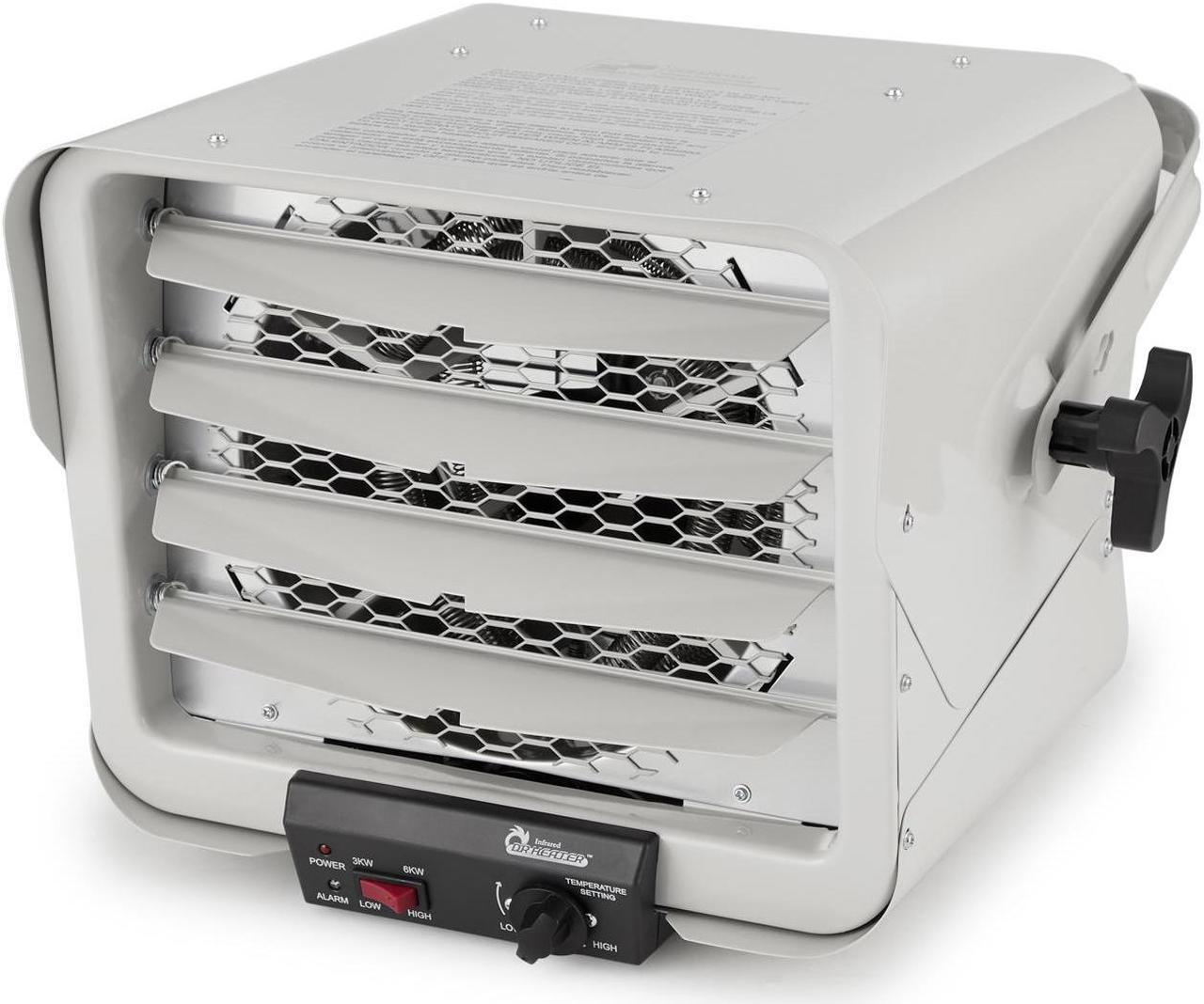 Alt view image 5 of 10 - Dr Infrared Heater DR-966 , 240-Volt, 3000W/6000W Shop Garage Commercial Heater, Hardwiring Required (Power Cord Not Included)