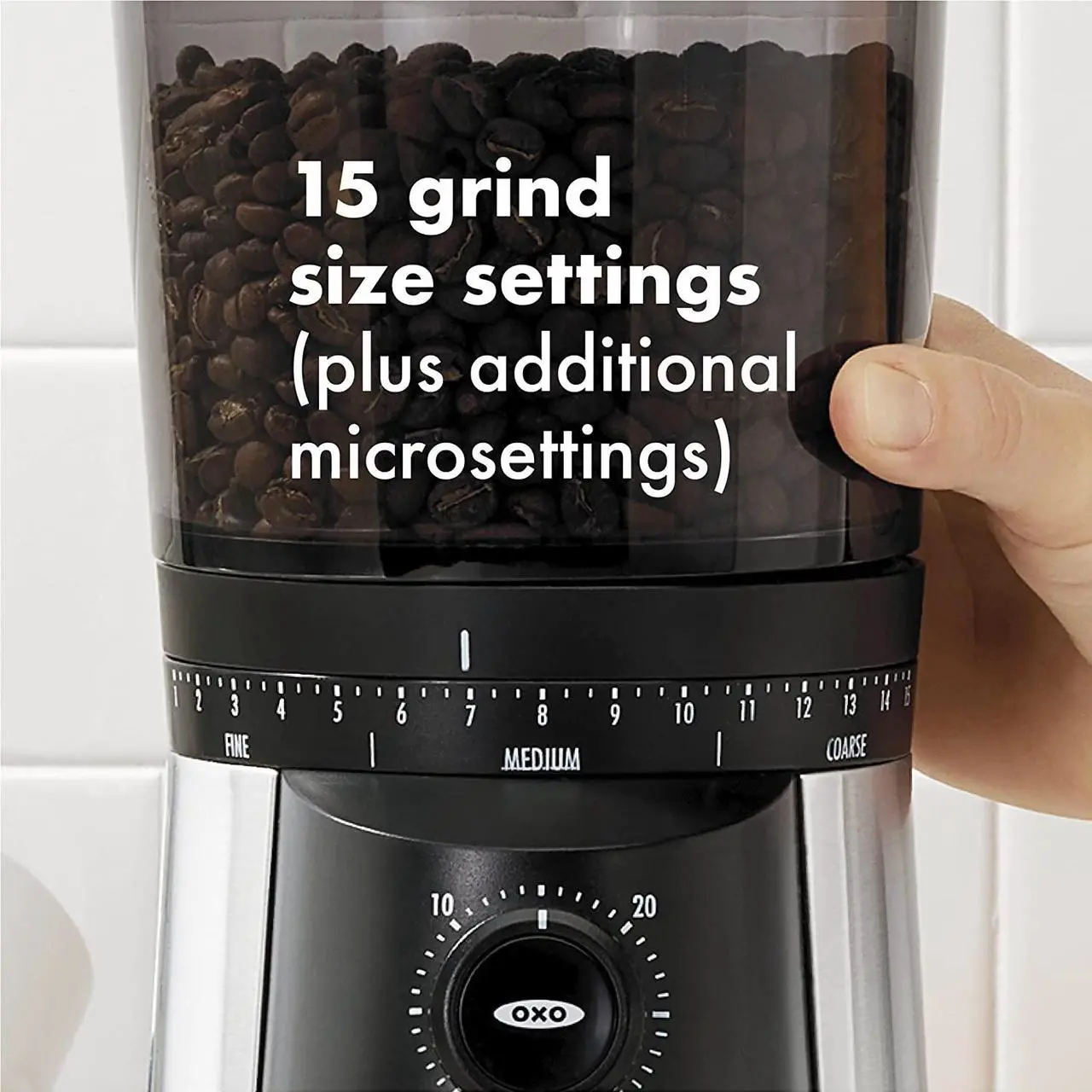 Alt view image 4 of 7 - oxo brew conical burr coffee grinder