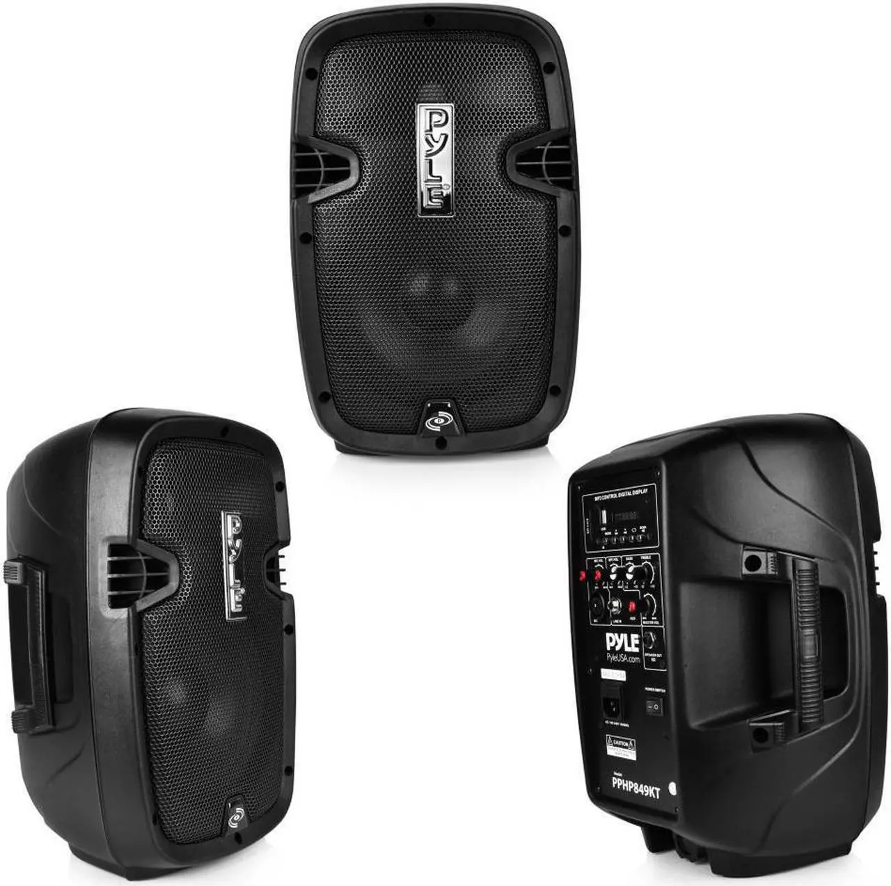 Alt view image 10 of 12 - Pyle Pro PPHP849KT 700-Watt Active/Passive Dual Speaker System Kit