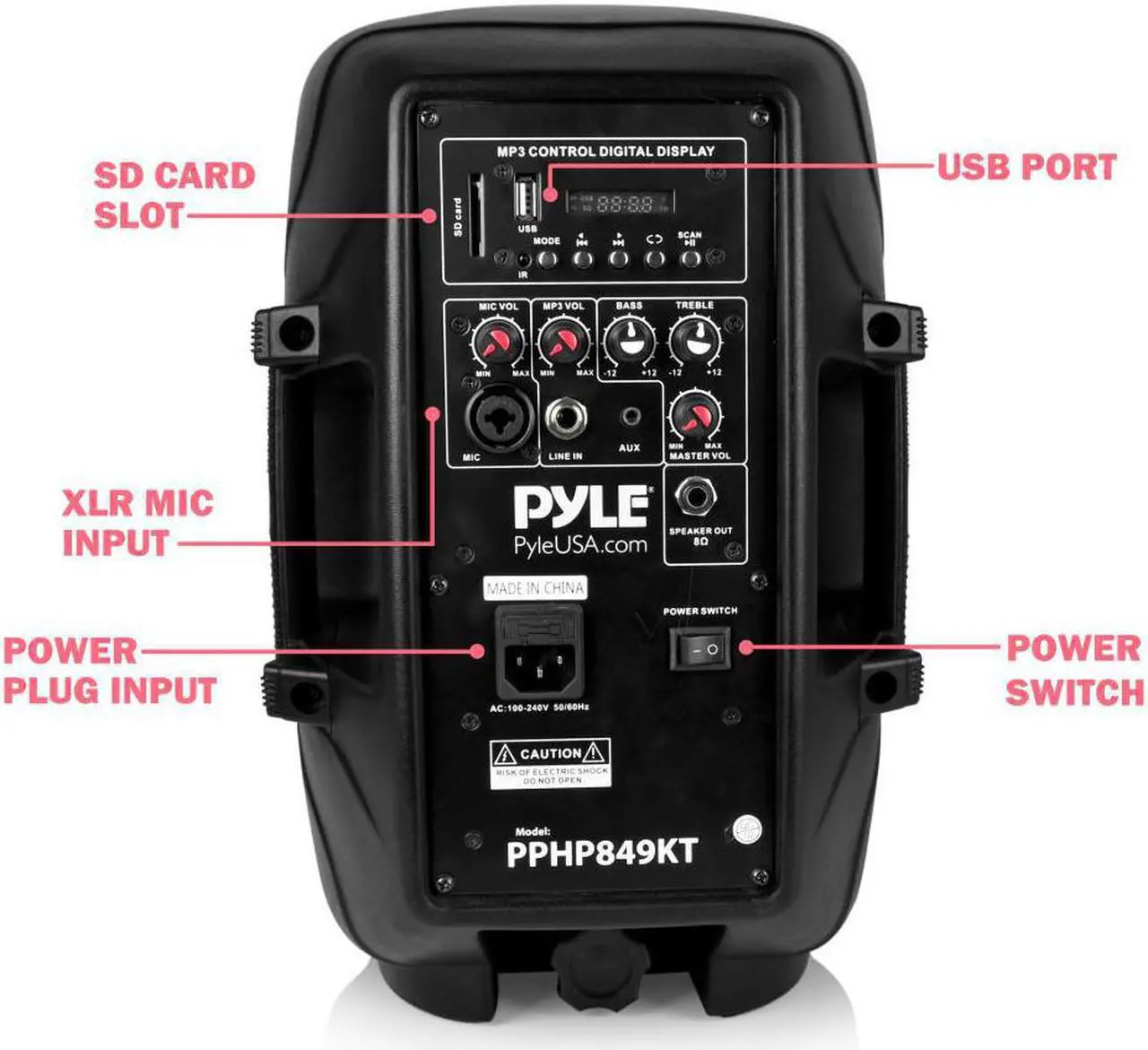 Alt view image 7 of 12 - Pyle Pro PPHP849KT 700-Watt Active/Passive Dual Speaker System Kit