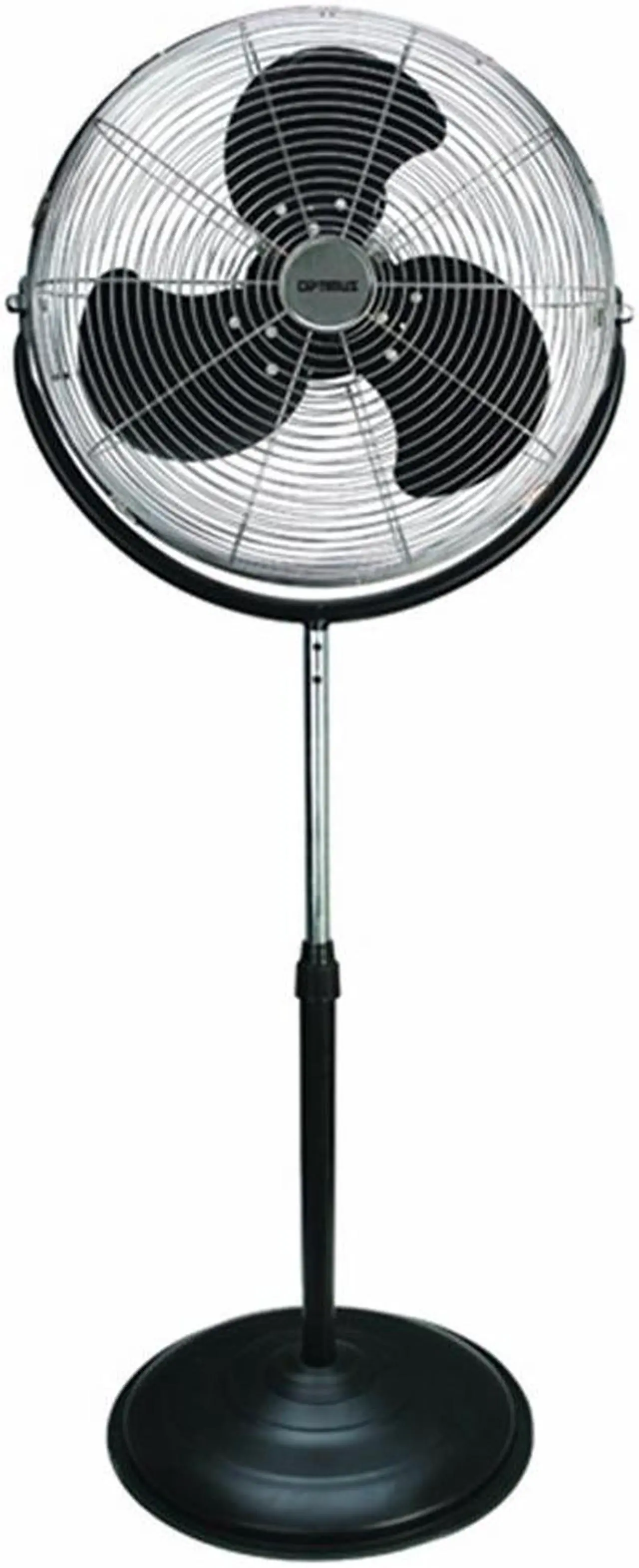 Alt view image 5 of 6 - Optimus 18 in. Stand Fan Industrial Chrome Grill - Black - F4184