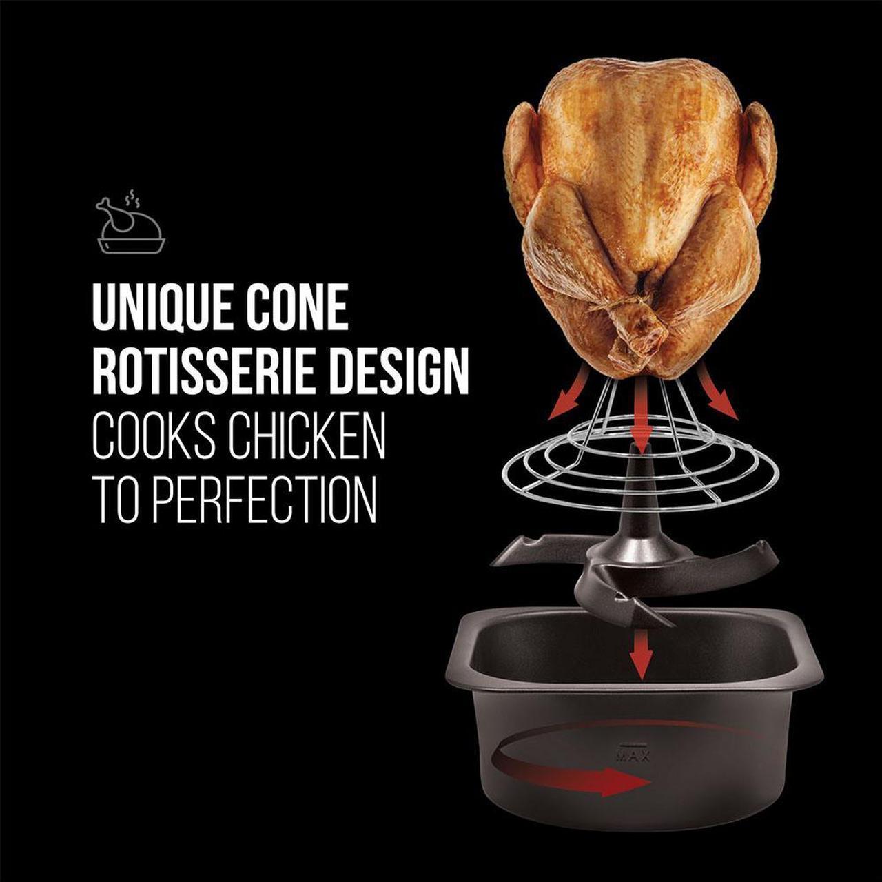 Alt view image 4 of 10 - Chefman Family Sized Auto Stir 14 in 1 Digital LED Air Fryer and Convection Oven