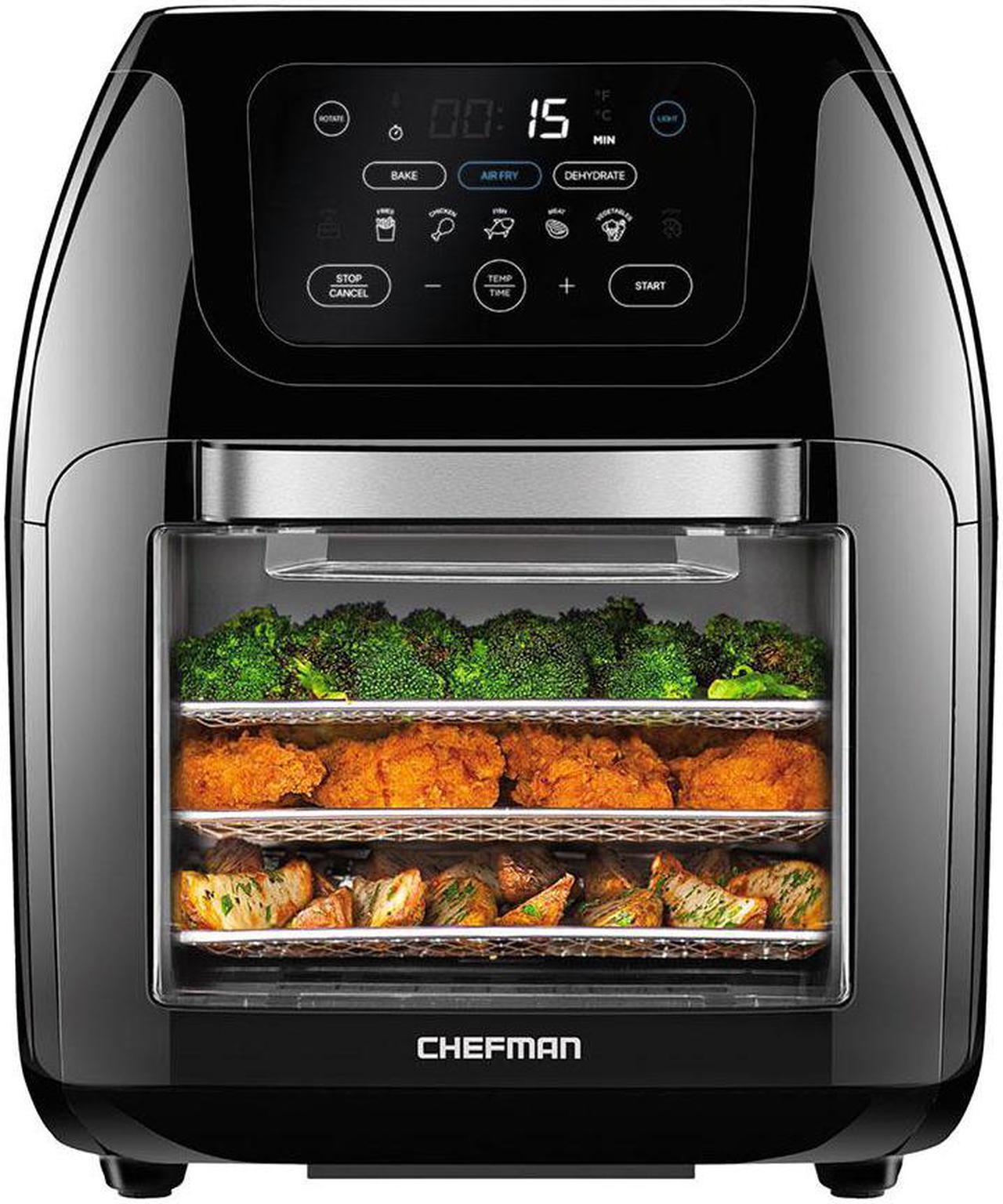 Chefman Family Sized 14 in 1 Digital LED Air Fryer and Convection Oven, Silver