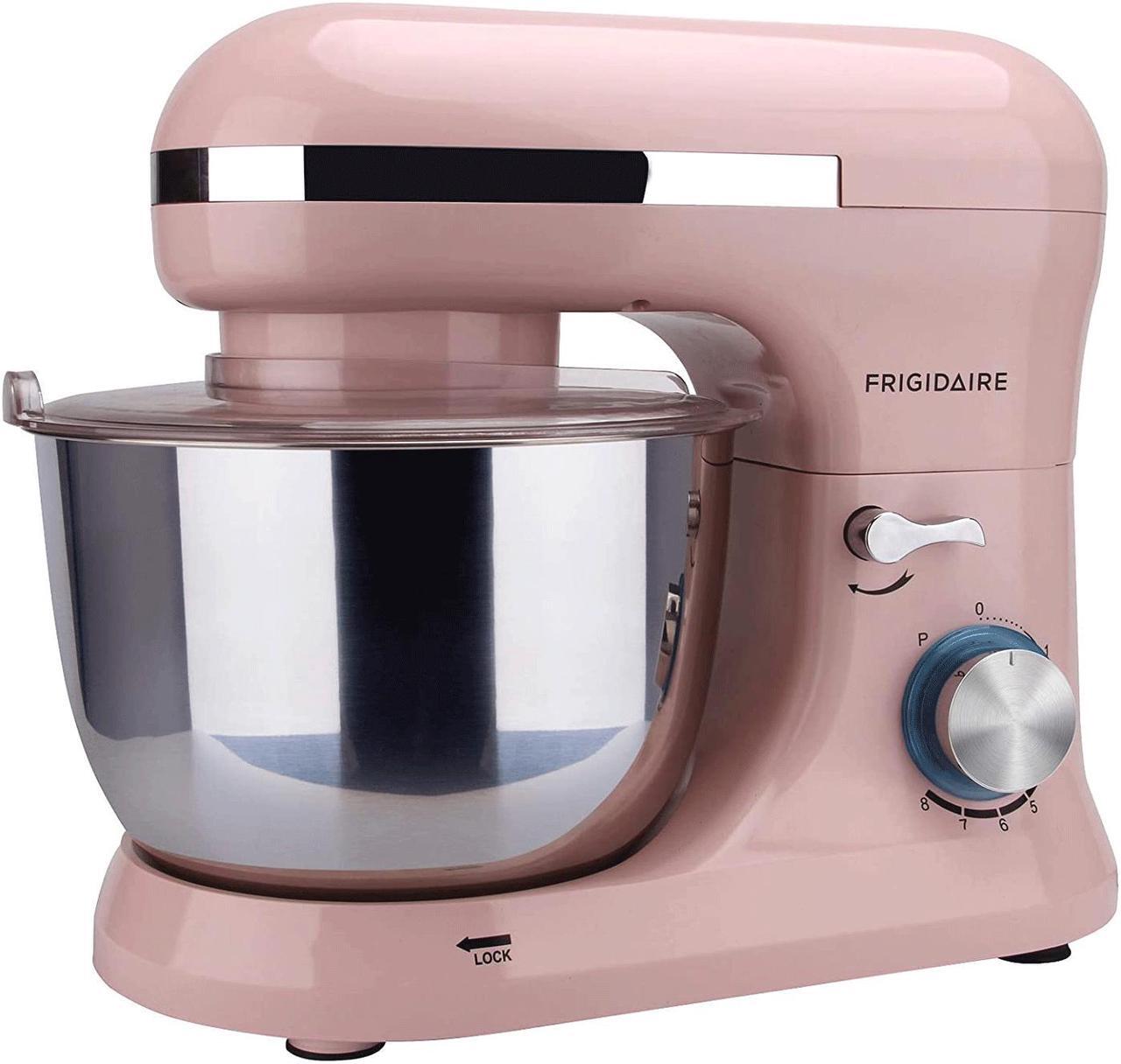 Alt view image 5 of 18 - Frigidaire 4.5 Liter Retro Stand Mixer with 8 Speeds, Pink ESTM020-PINK