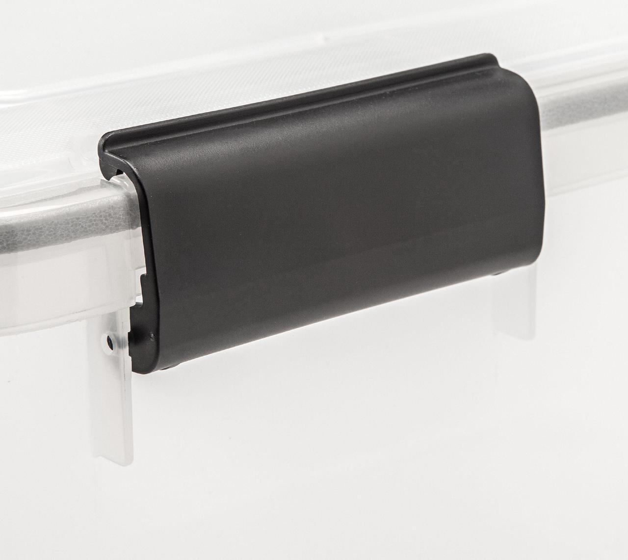 Alt view image 3 of 8 - IRIS USA 30.6 Quart Clear Plastic Weathertight Plastic Storage Container Box