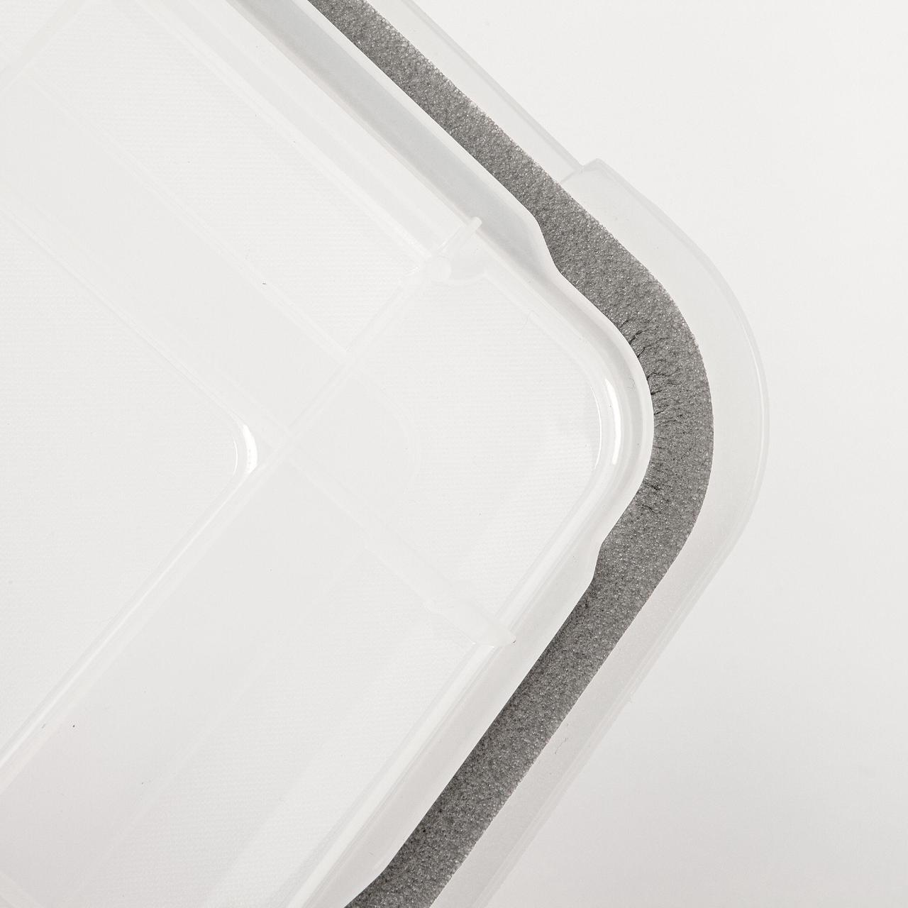 Alt view image 4 of 8 - IRIS USA 30.6 Quart Clear Plastic Weathertight Plastic Storage Container Box