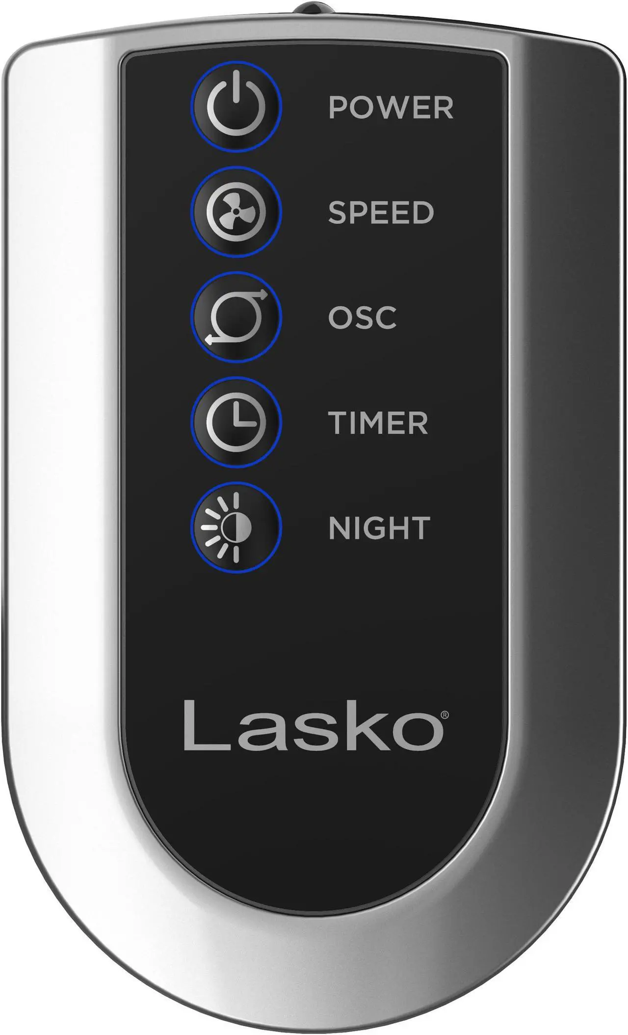 Alt view image 5 of 15 - Lasko 43" Wind Curve Nighttime Setting Tower Fan with Remote Control, Silverwood