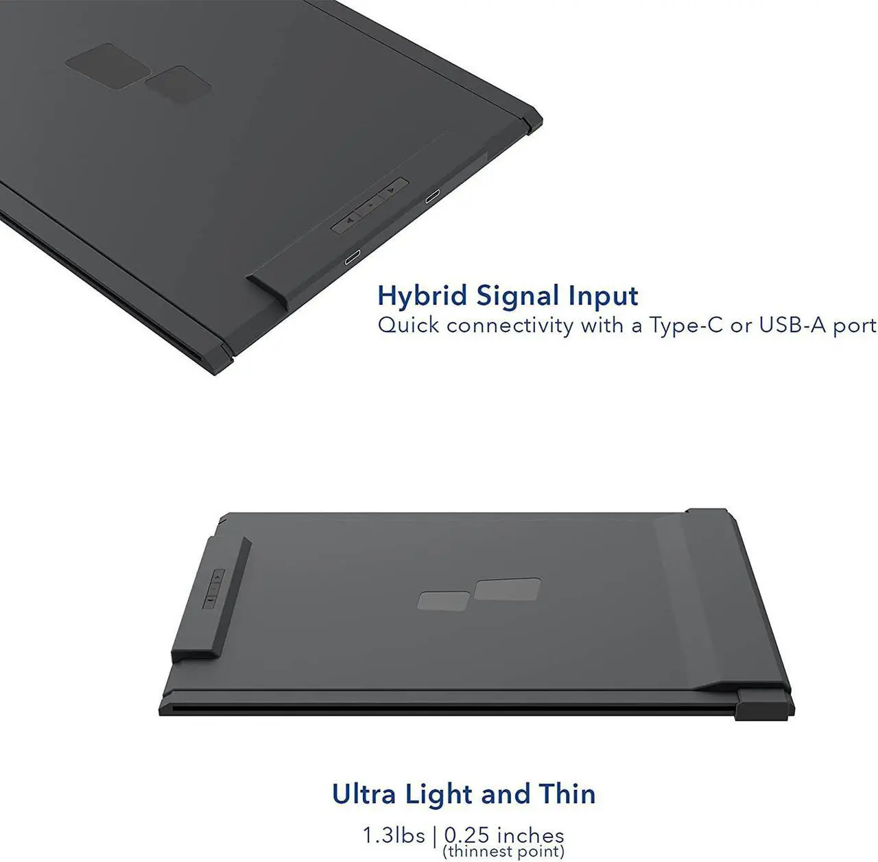 Alt view image 8 of 20 - Mobile Pixels DUEX Plus 13.3" 16:9 FHD Portable Laptop LCD Monitor, Deep Gray