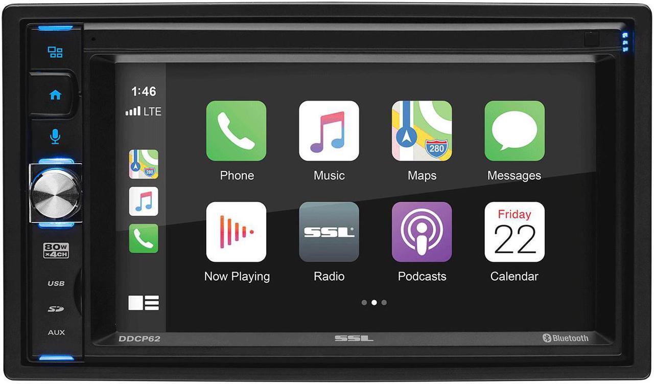 Alt view image 2 of 4 - Sound Storm Double DIN Multimedia Player w/ 6.2 Inch Touchscreen and Rear Camera