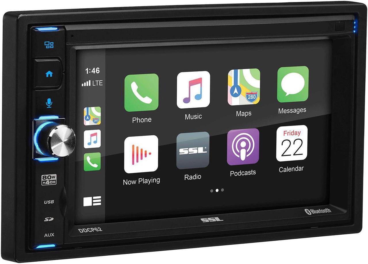 Alt view image 3 of 4 - Sound Storm Double DIN Multimedia Player w/ 6.2 Inch Touchscreen and Rear Camera