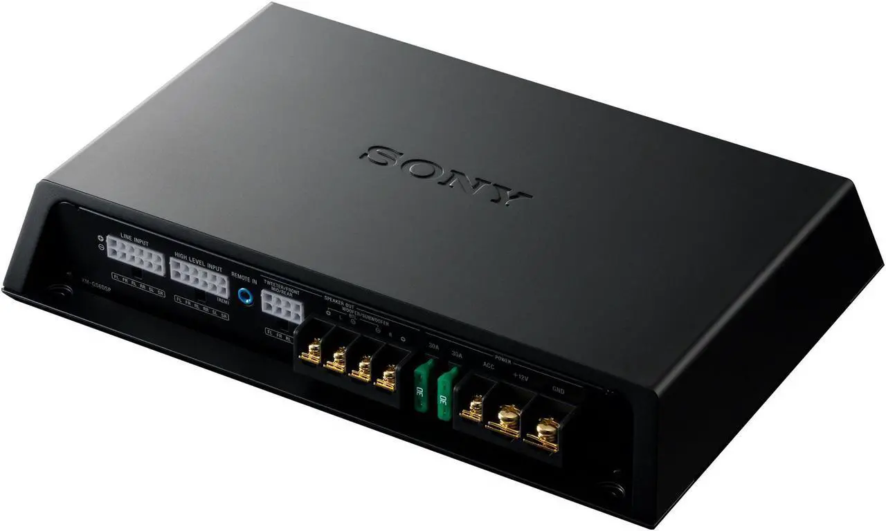 Main image of Sony XMGS6DSP 6/5 Channel Class D Bluetooth Car Audio Stereo Amplifier, Black