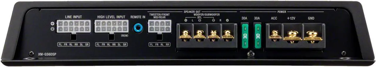 Alt view image 4 of 16 - Sony XMGS6DSP 6/5 Channel Class D Bluetooth Car Audio Stereo Amplifier, Black
