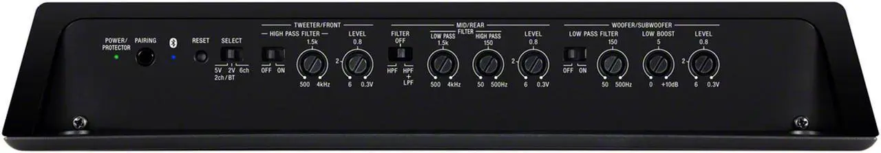Alt view image 5 of 16 - Sony XMGS6DSP 6/5 Channel Class D Bluetooth Car Audio Stereo Amplifier, Black