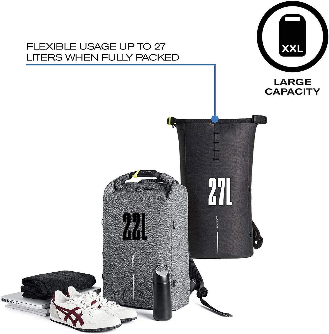 Alt view image 15 of 19 - XD Design Urban Lite Anti-Theft Laptop Backpack Black (Unisex Travel Bag)