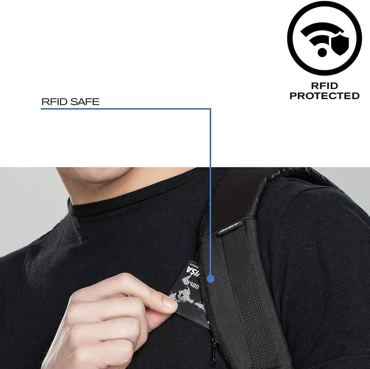 Alt view image 19 of 19 - XD Design Urban Lite Anti-Theft Laptop Backpack Black (Unisex Travel Bag)