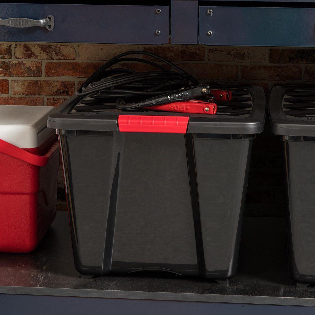 Alt view image 8 of 11 - IRIS 53 Quart Stack and Pull Storage Container Box Bin System w/ Lids, (6 Count)
