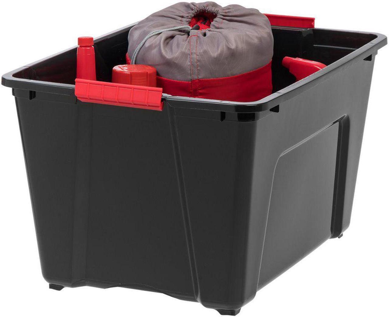 Alt view image 4 of 11 - IRIS 53 Quart Stack and Pull Storage Container Box Bin System w/ Lids, (6 Count)