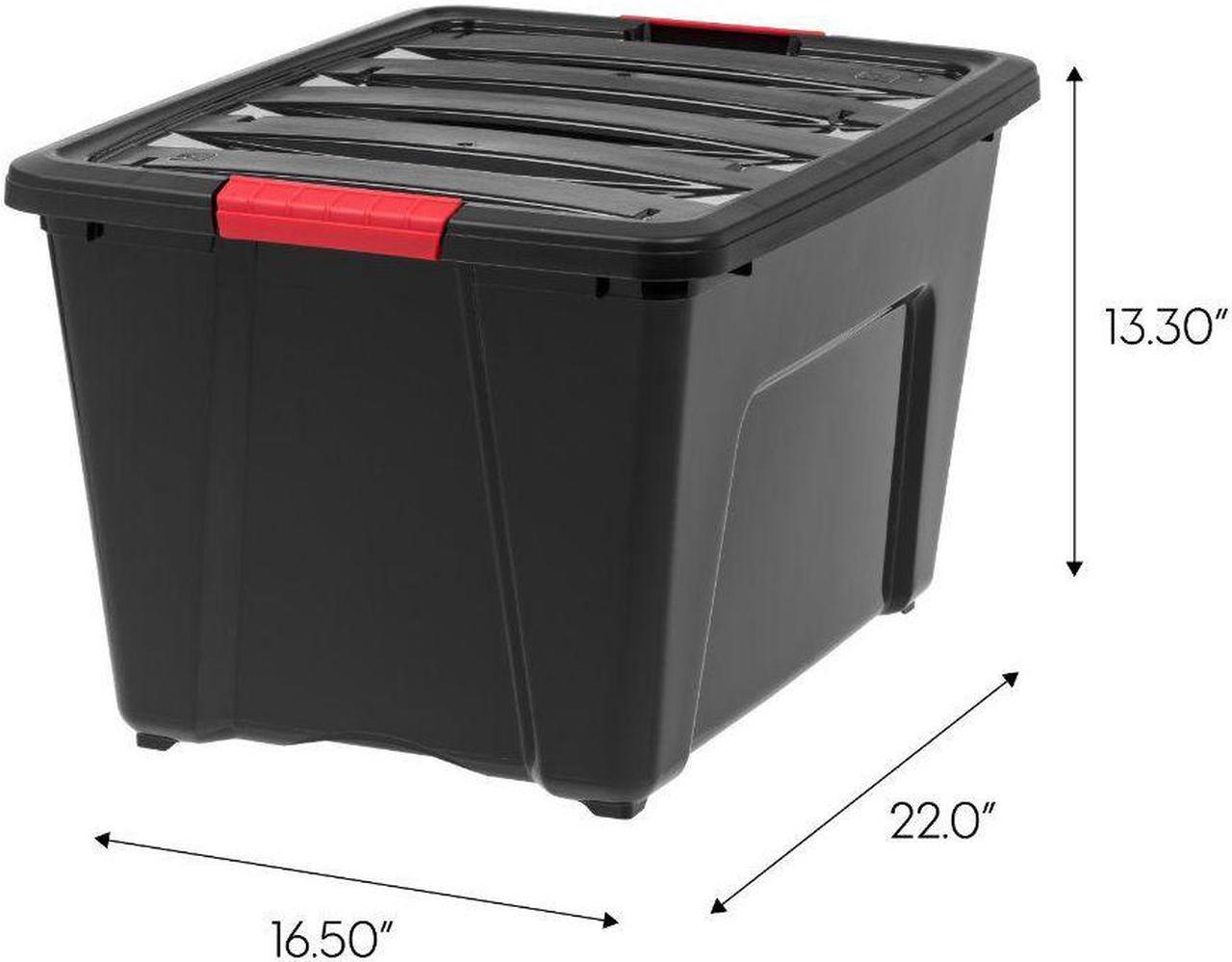 Alt view image 5 of 11 - IRIS 53 Quart Stack and Pull Storage Container Box Bin System w/ Lids, (6 Count)