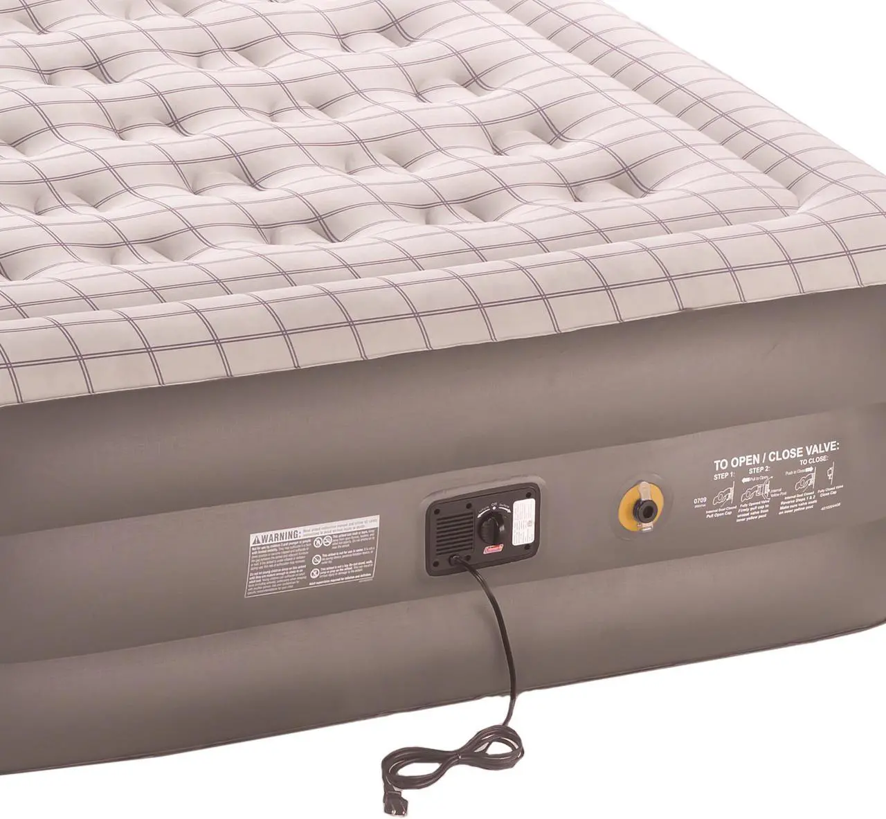 Alt view image 2 of 4 - COLEMAN Premium Quickbed Double High PVC Queen Airbed Mattress w/ Built-In Pump