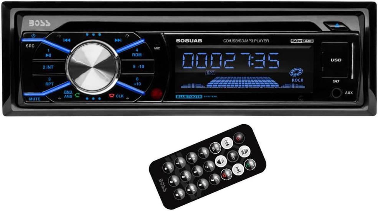 Alt view image 5 of 20 - Boss Audio Systems 508UAB Single-DIN In-Dash CD AM/FM/MP3 Receiver (with Bluetooth(R))