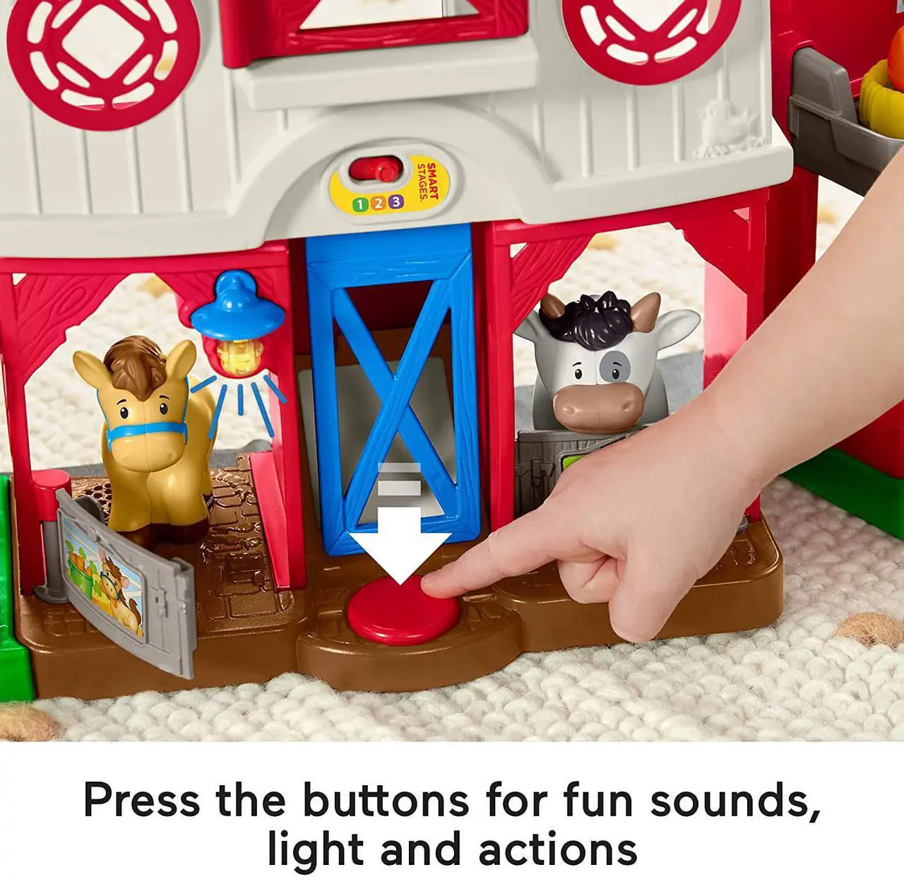Alt view image 4 of 8 - Fisher-Price Little People Caring for Animals Farm Playset for Toddlers Ages 1+