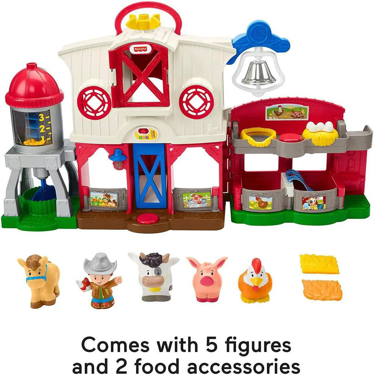 Alt view image 5 of 8 - Fisher-Price Little People Caring for Animals Farm Playset for Toddlers Ages 1+