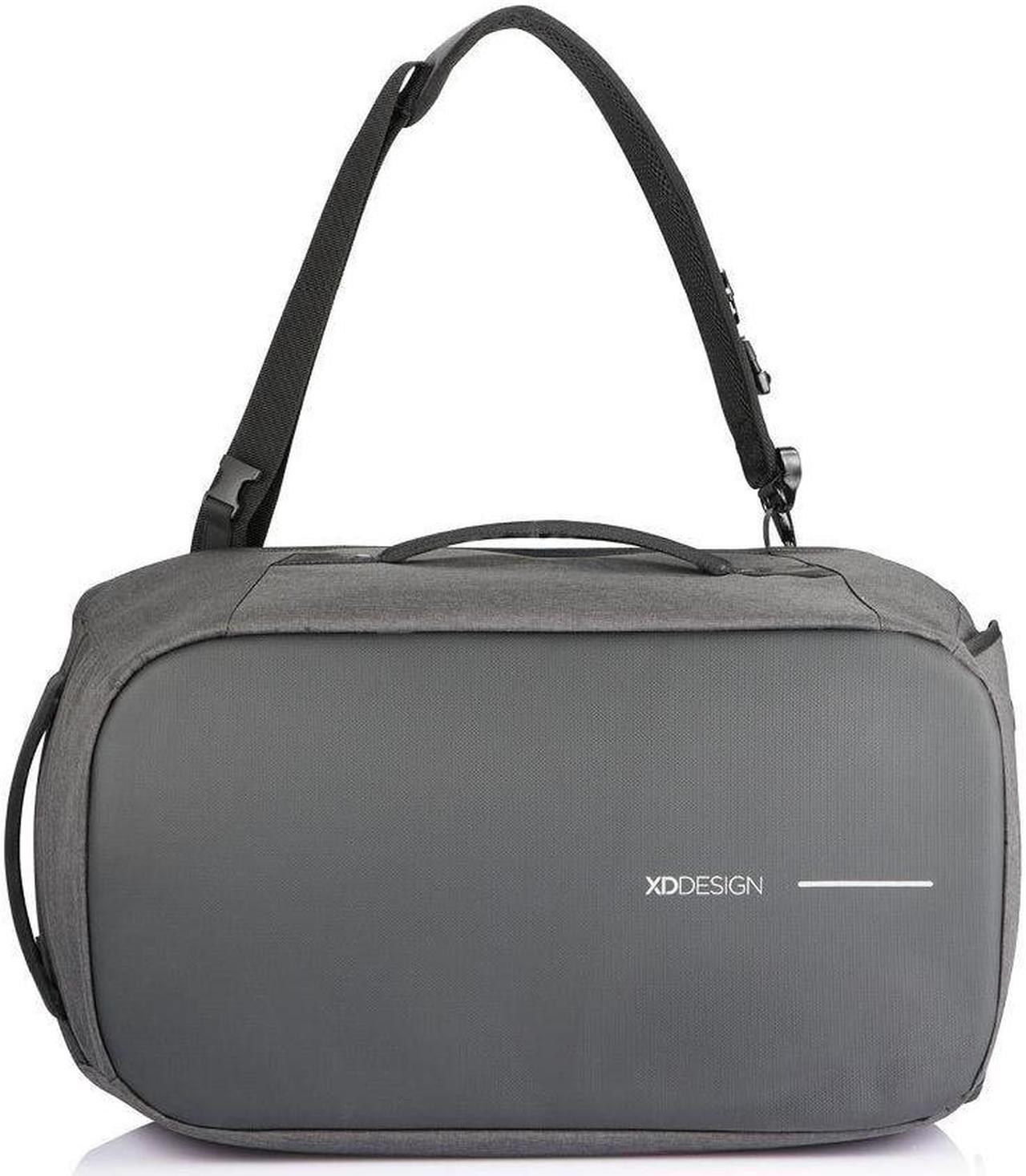 Alt view image 16 of 18 - XD Design Bobby Duffle 30L Carry-On Weekend Travel Anti-Theft Backpack Black